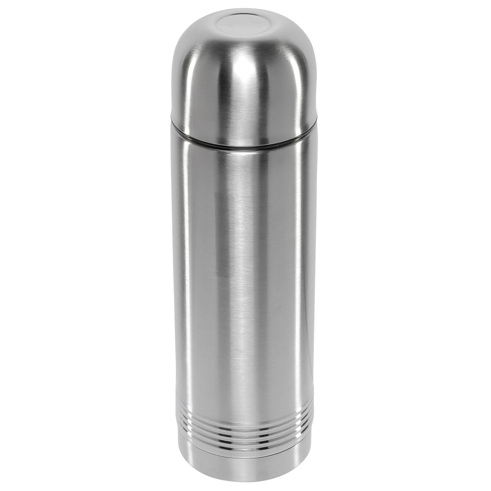 Stahlbehälter, Thermosflasche, Vakuumisoliert, Edelstahl, Hochglanz