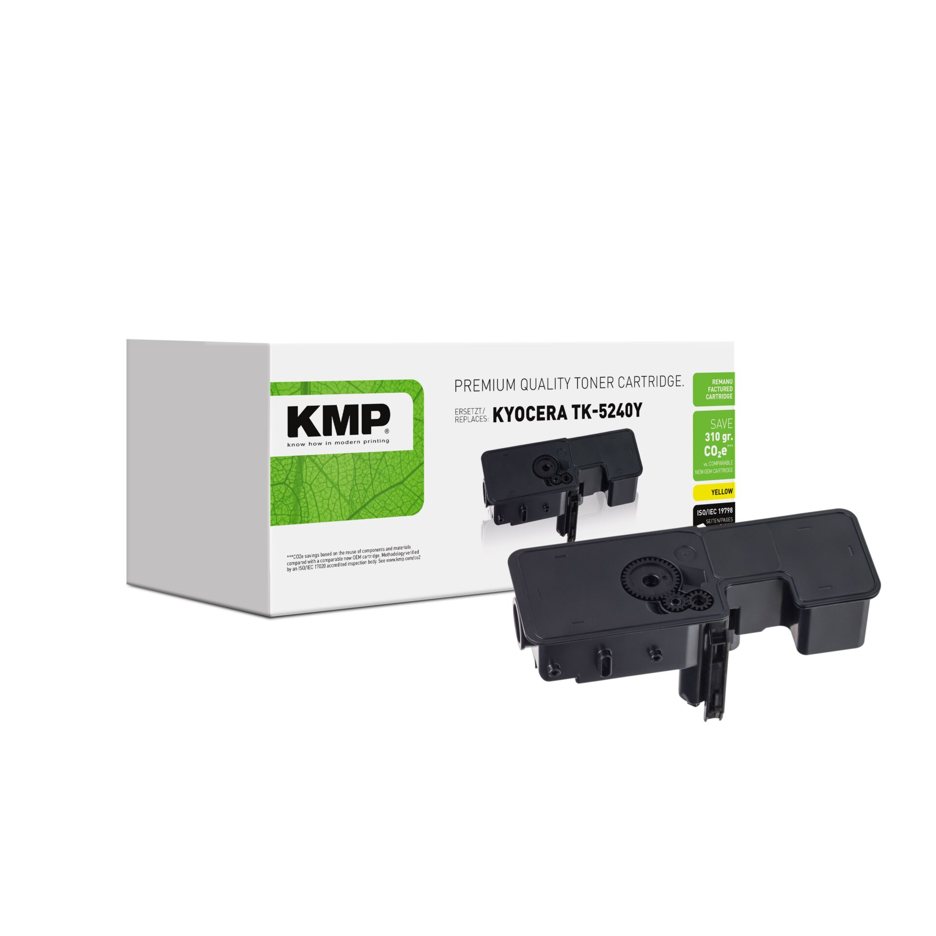 Adapter, Elektronik, Pistole, Waffe, Tonerpatrone, Kyocera, TK-5240Y, Gelb, KMP