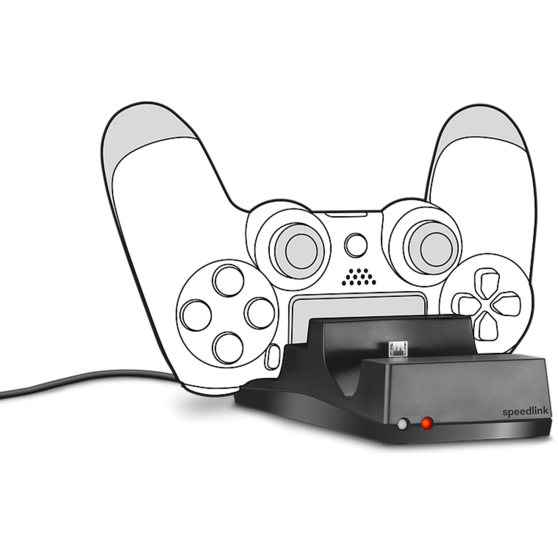 PS5-Controller, Gamepad, Ladestation, Kabelgebunden, Gamingzubehör