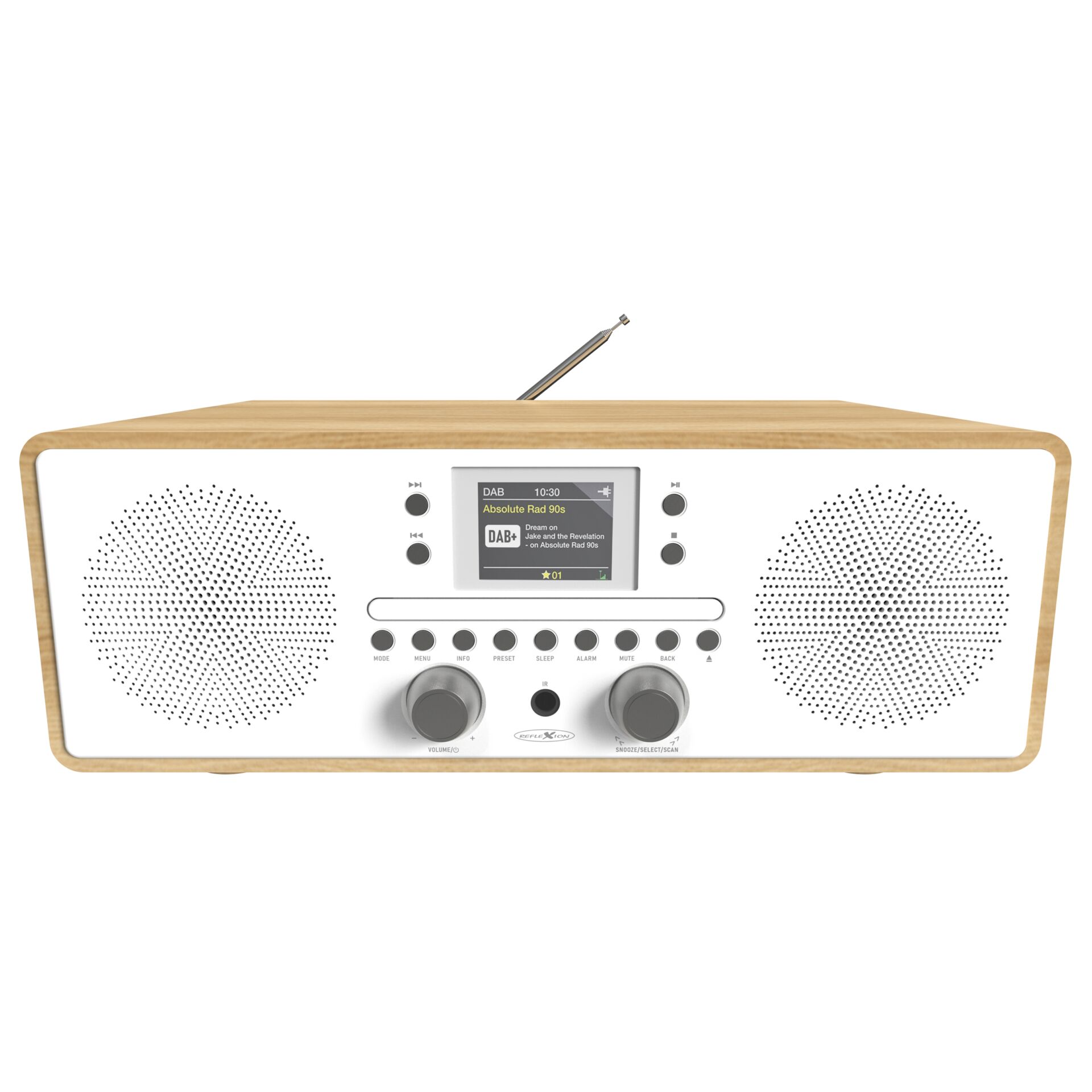 Radio, Holz, Lautsprecher, Drehknöpfe, Display