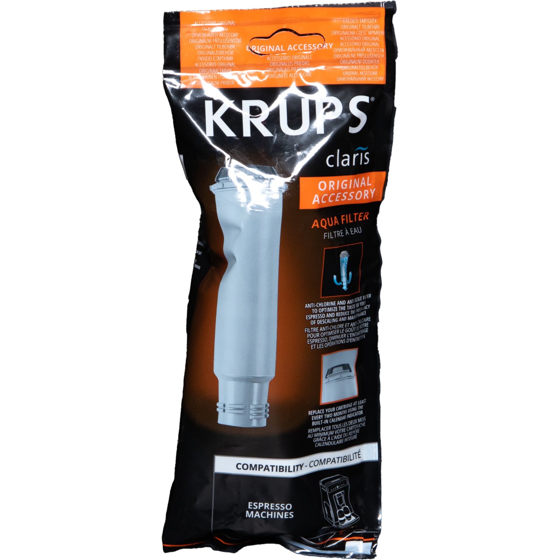 Elektrisches Gerät, Mikrophon, Flasche, Lotion, Wasserfilter, Espressomaschinen-Zubehör, Kartuschenfilter, Kunststoff, Schwarz-Orange