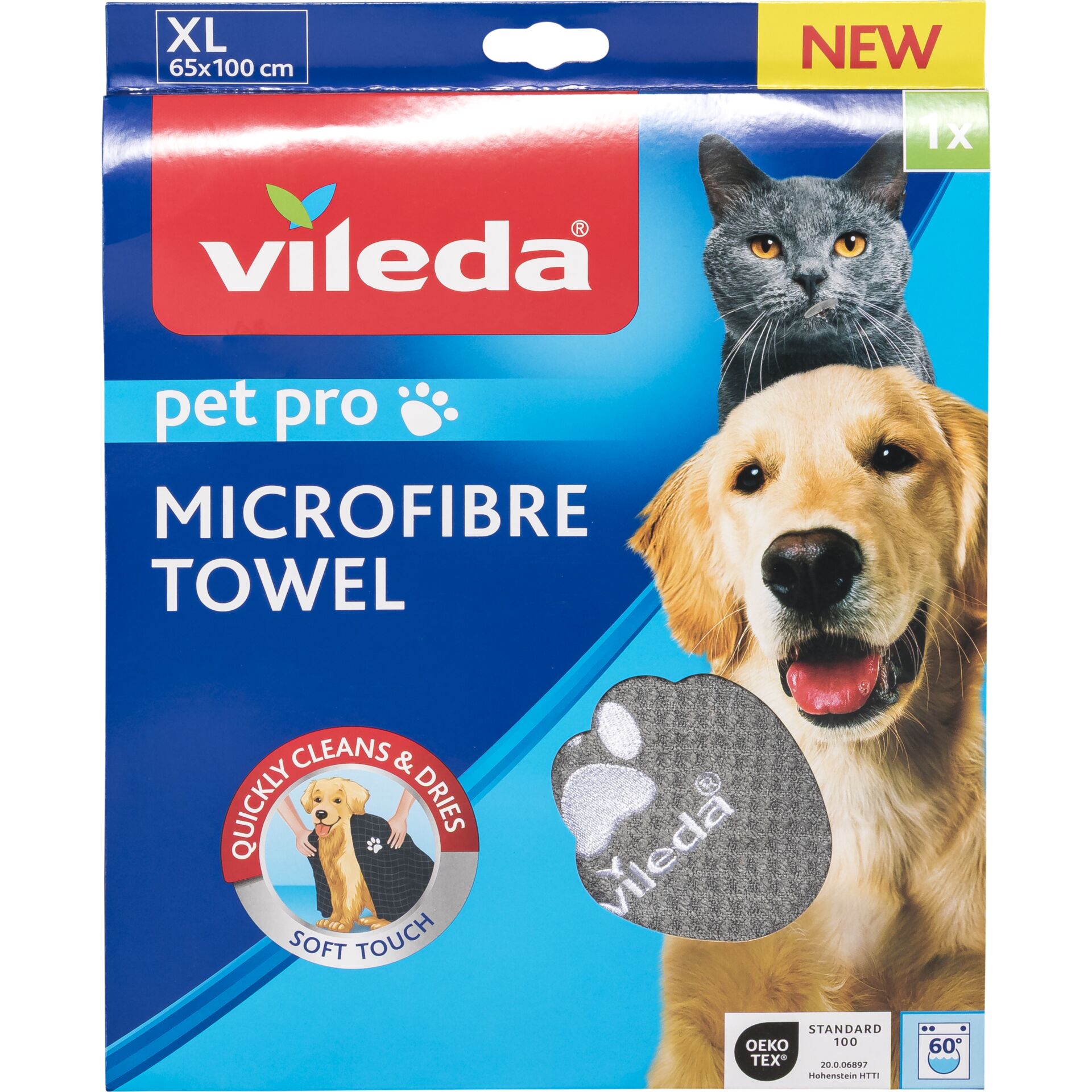 Petlappen, Mikrofaser, Hund, Katze, Schnelltrocknend