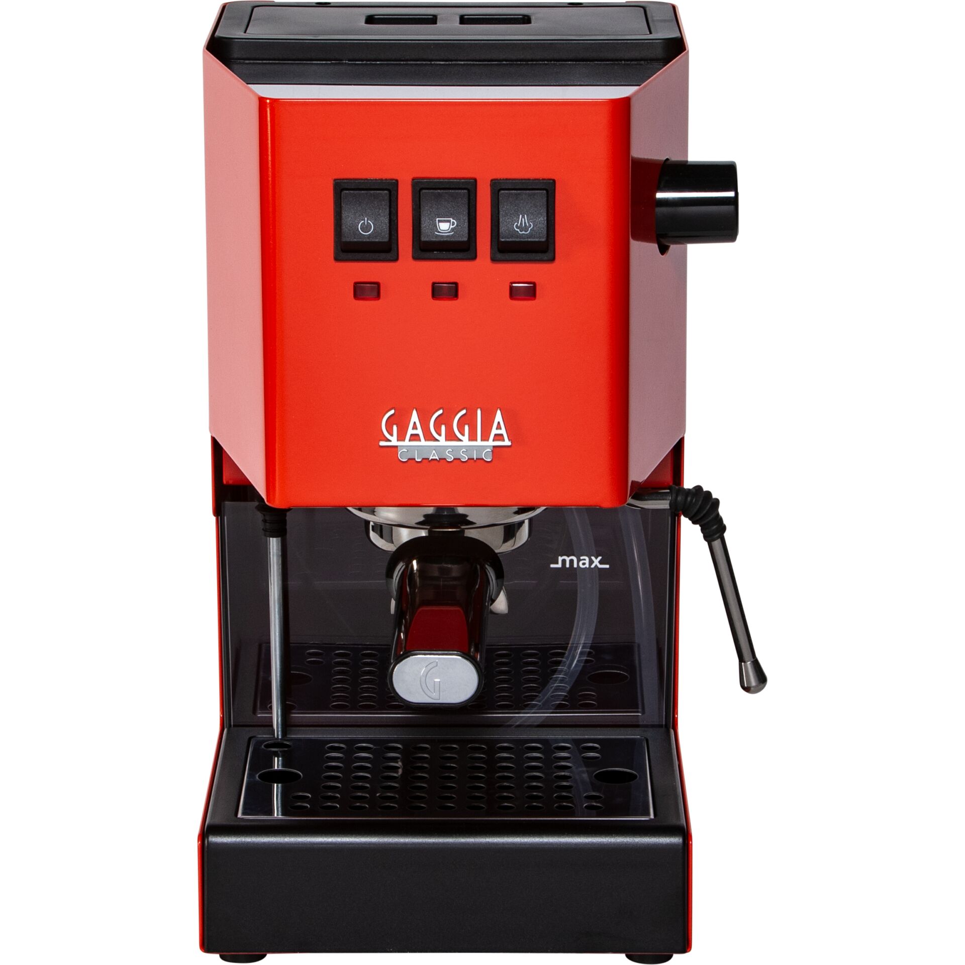 Espresso machine, Kaffeemaschine, Rot-Orange, Portafilter, Tropfschale, Espresso Maschine, Rot, Gaggia Classic, Portafilter, Wassertank