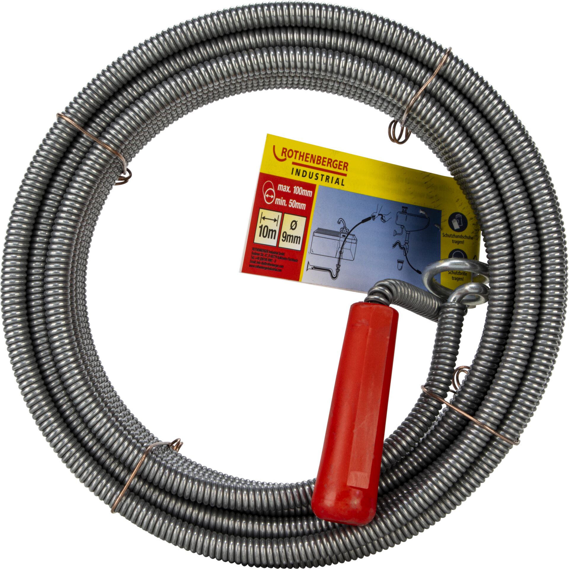 Schlauch, Spiralschlauch, Manueller Schlauch, Gummi, Rot