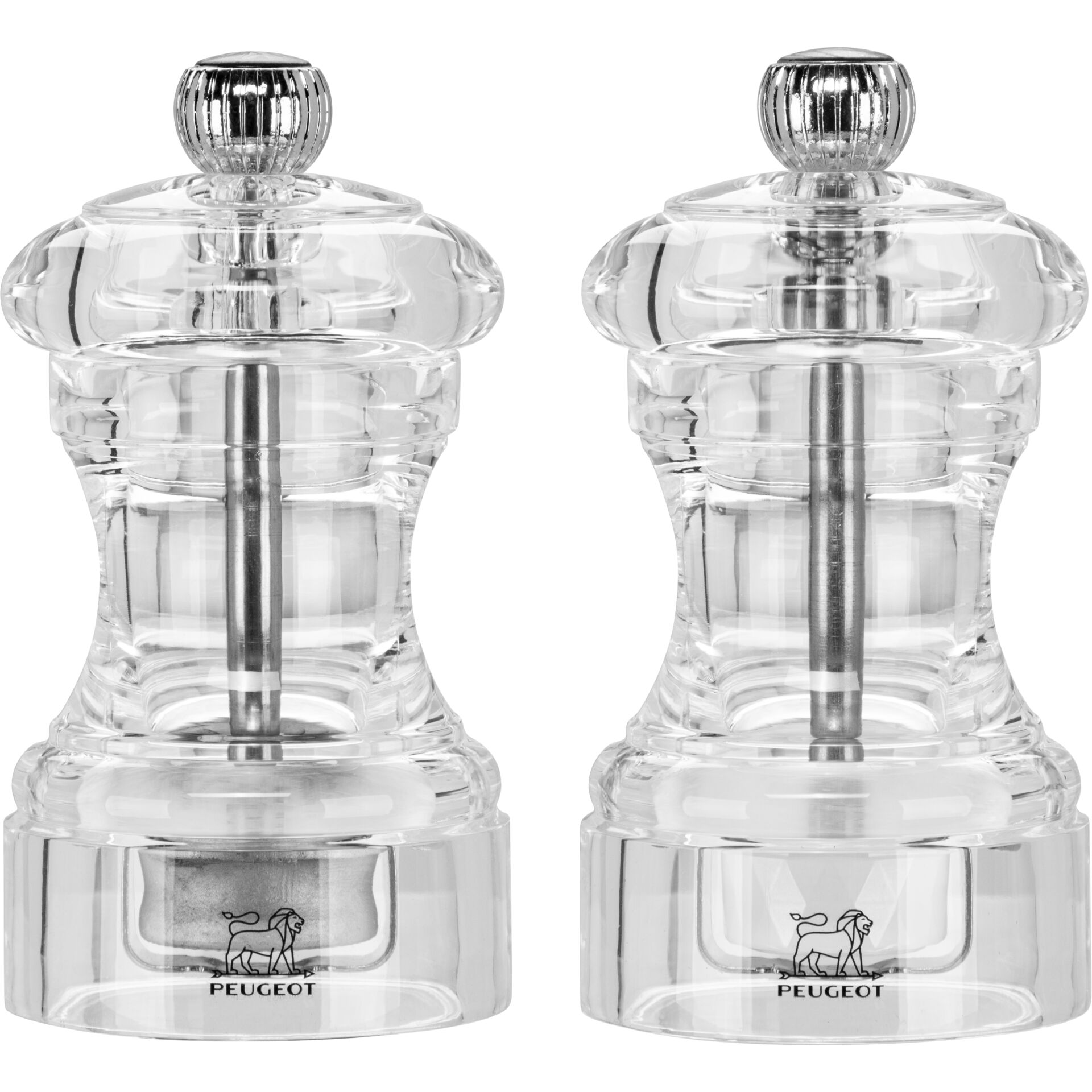Salzstreuer, Kunststoff, transparent, Paar, Peugeot