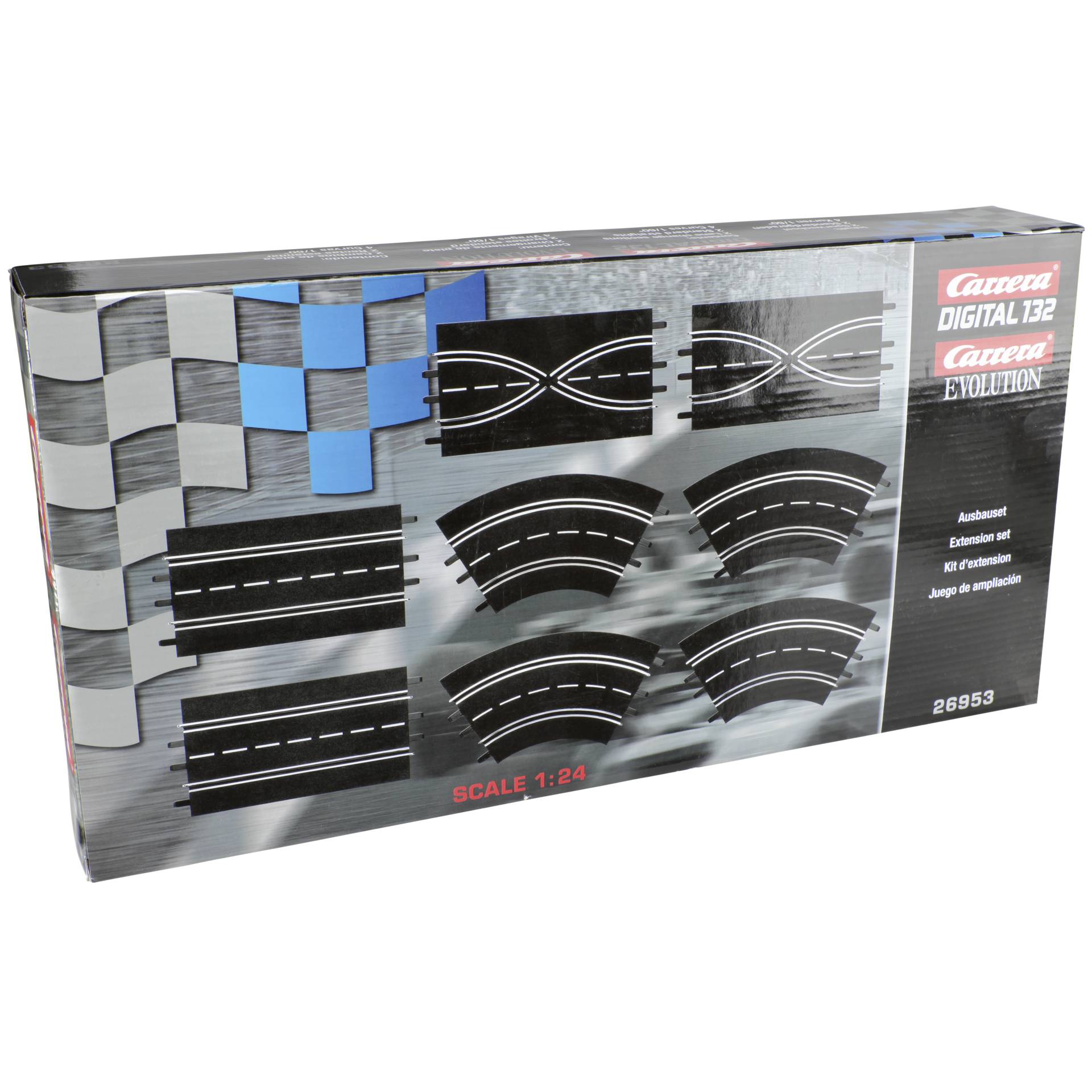 Carrera Digital + Evo. Ausbauset  (2Geraden/2Spurw./4Kurv.)  26953