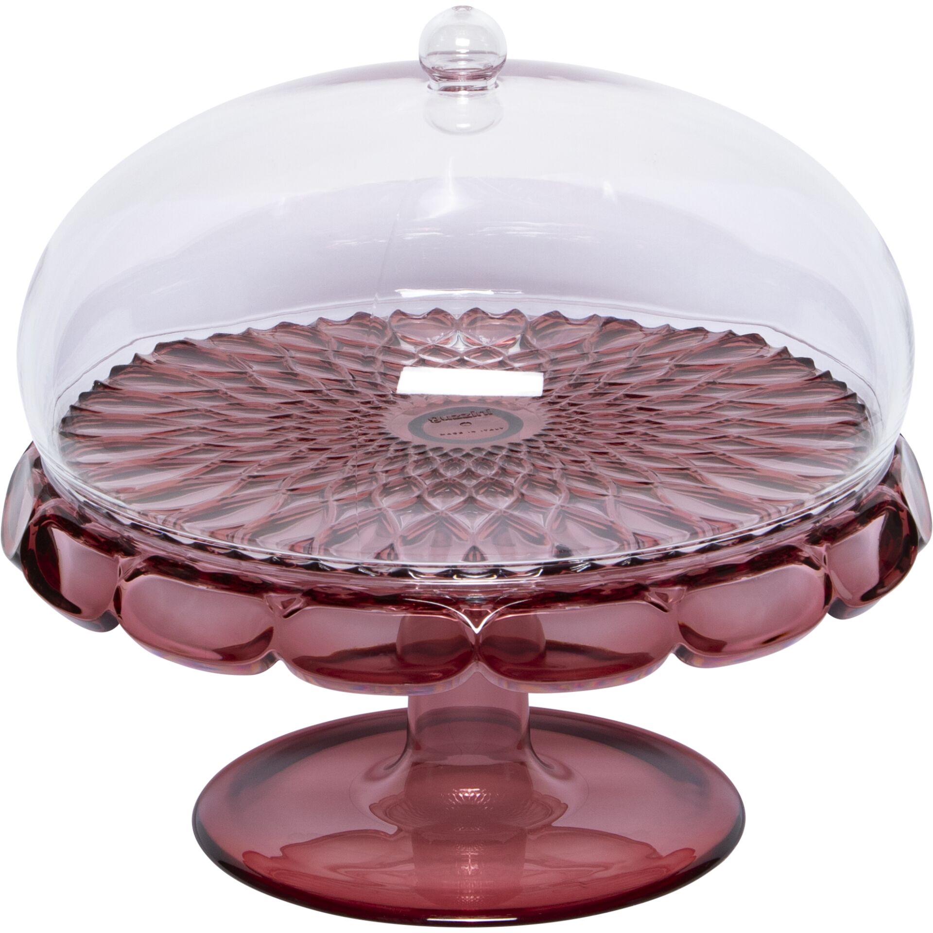 glasplatte, servierplatte, bodenstehend, pink, glasdeko