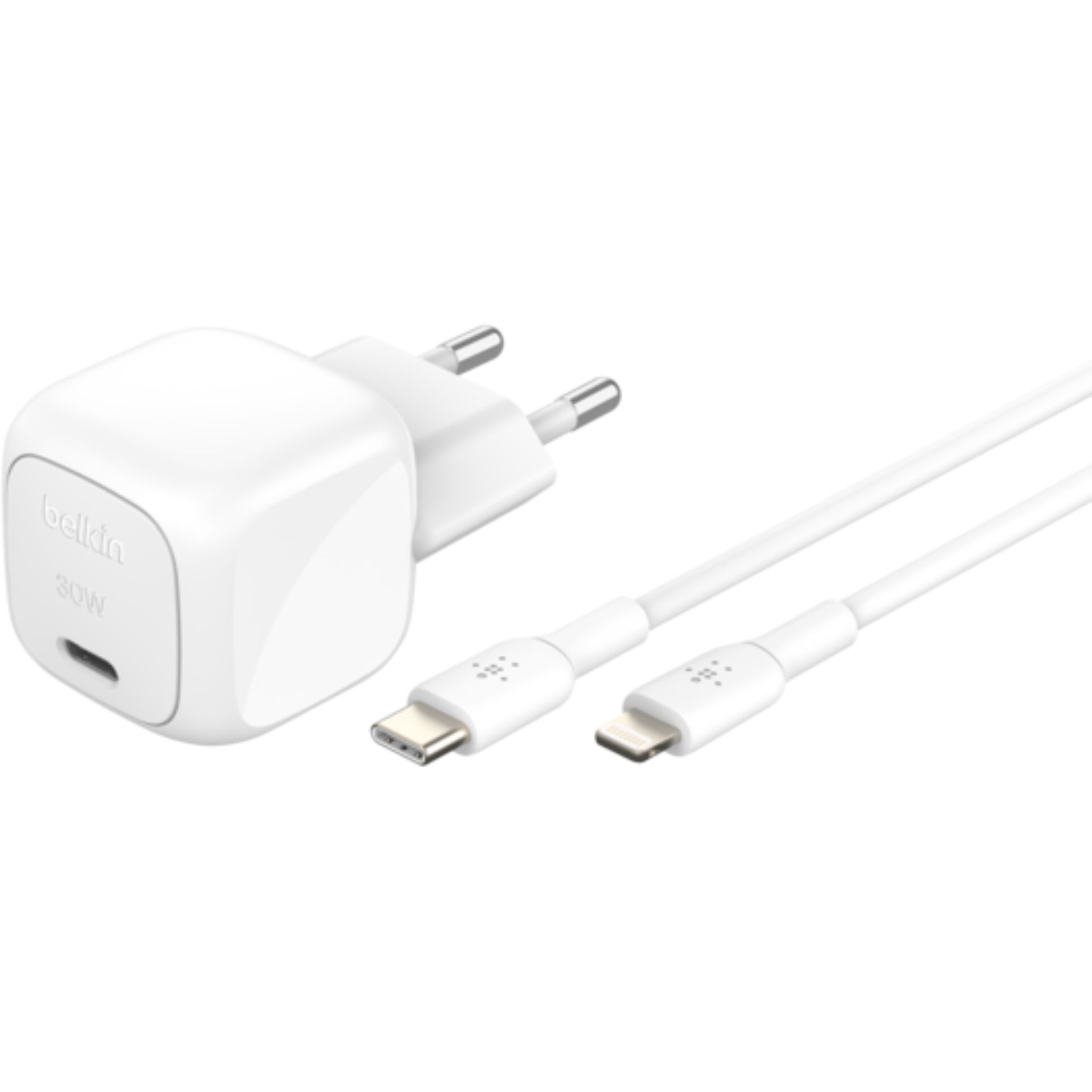 Adapter, Elektronik, Stecker,  charger,  USB-C,  Lightning,  30W,  white