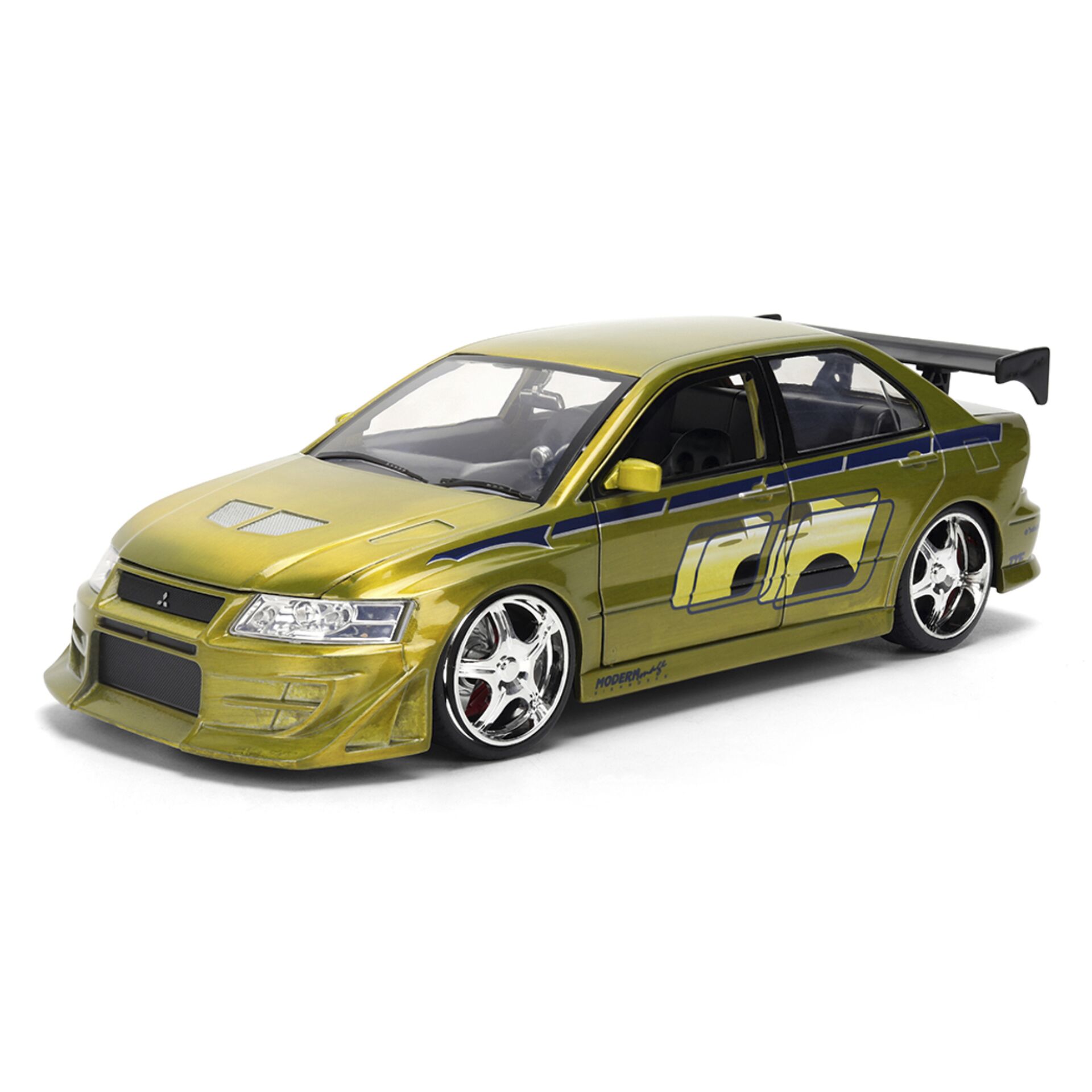 RC Auto, Modellauto, Goldfarbe, Heckflügel, Niedrigprofil-Reifen
