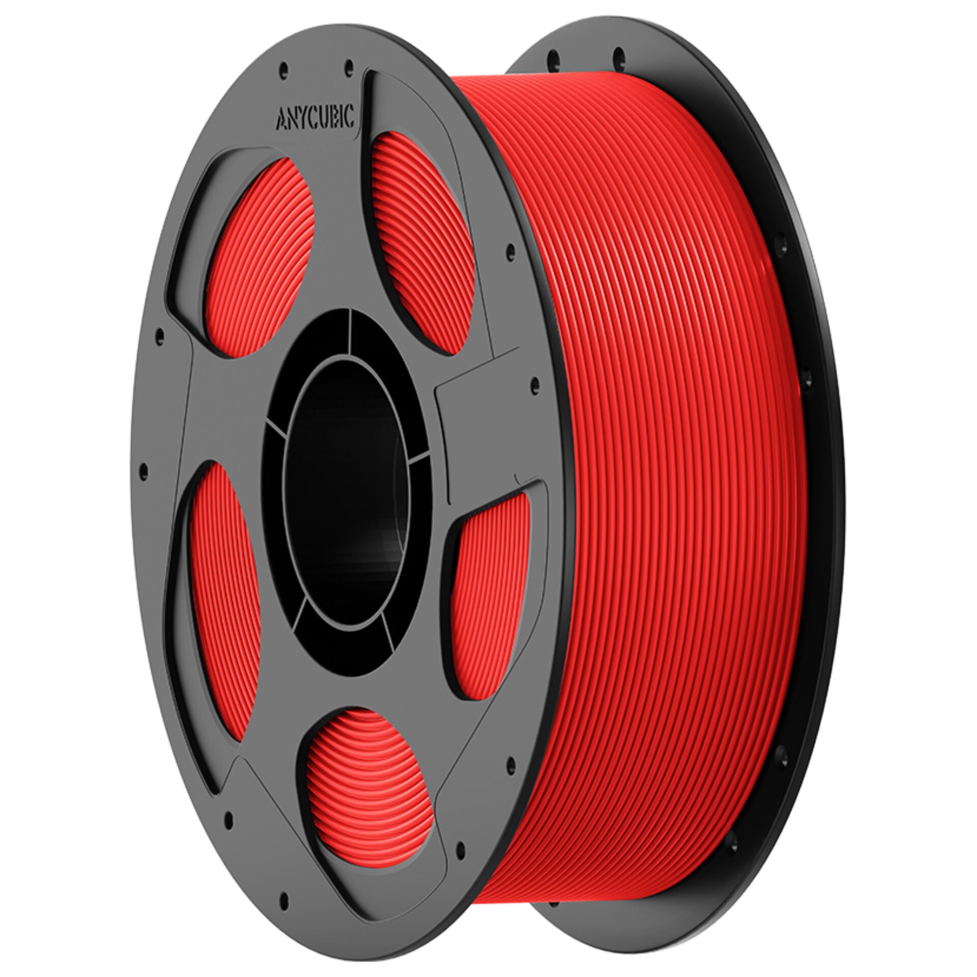3D-Druck, PLA-Filament, roter Filament, Spule, Filament-Spule