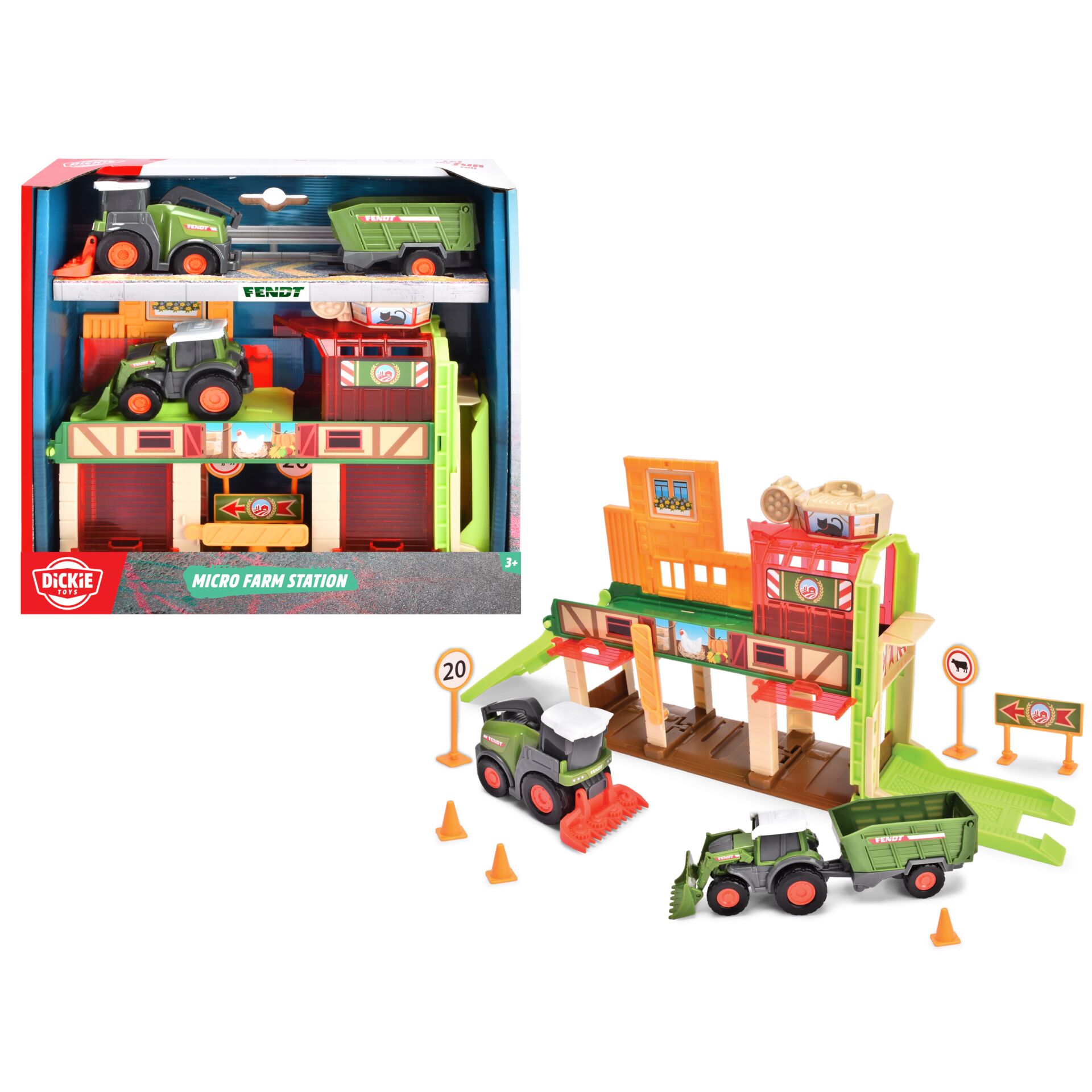 Kinderspielzeug, Bauernhof-Spielset, Traktoren, Farm Station, Spielzeugbahn