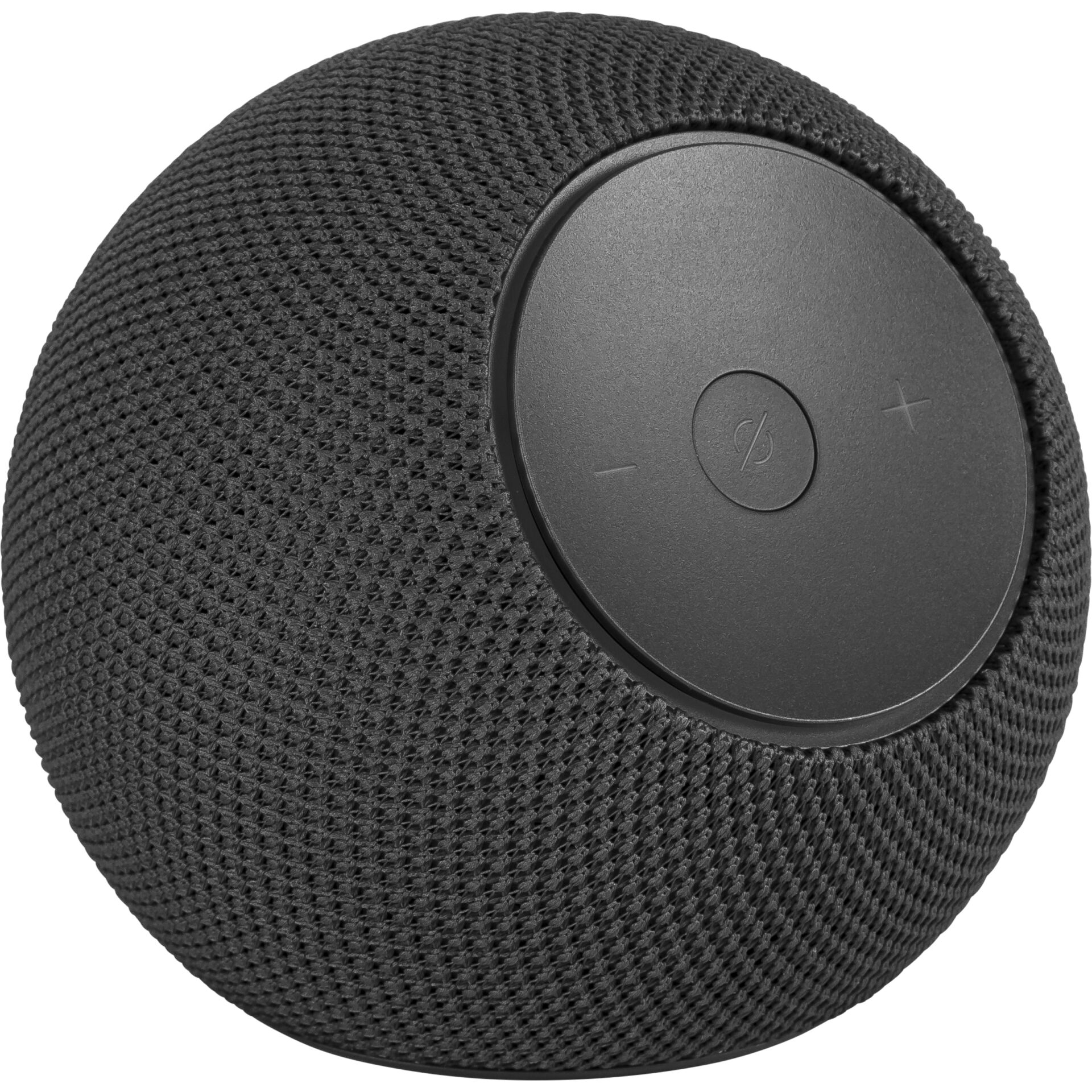 Bluetooth, Lautsprecher, Kugelform, Stoffnetz, Schwarz