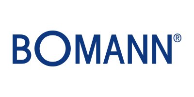 Bowman Logo, blaues Logo, eingetragene Marke, Markenzeichen, Grafiktext
