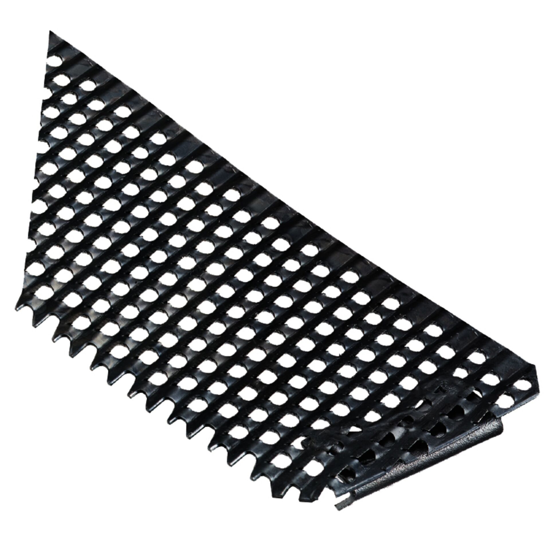 Gitter, Gitterplatte, Kunststoffgitter, Perforiertes Muster, Schwarz