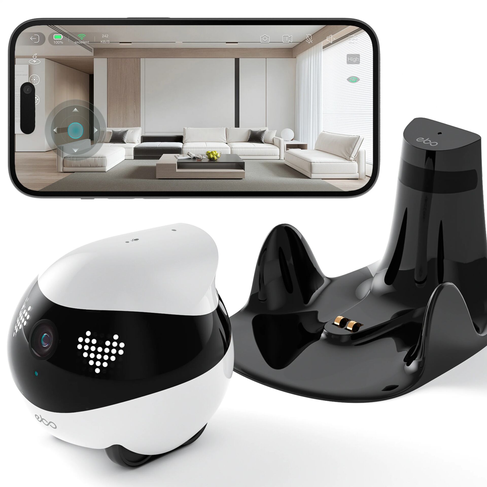 VR-Headset, Roboter-Staubsauger, Heimkamera, Drahtloses Ladegerät, Smart-Home-Set