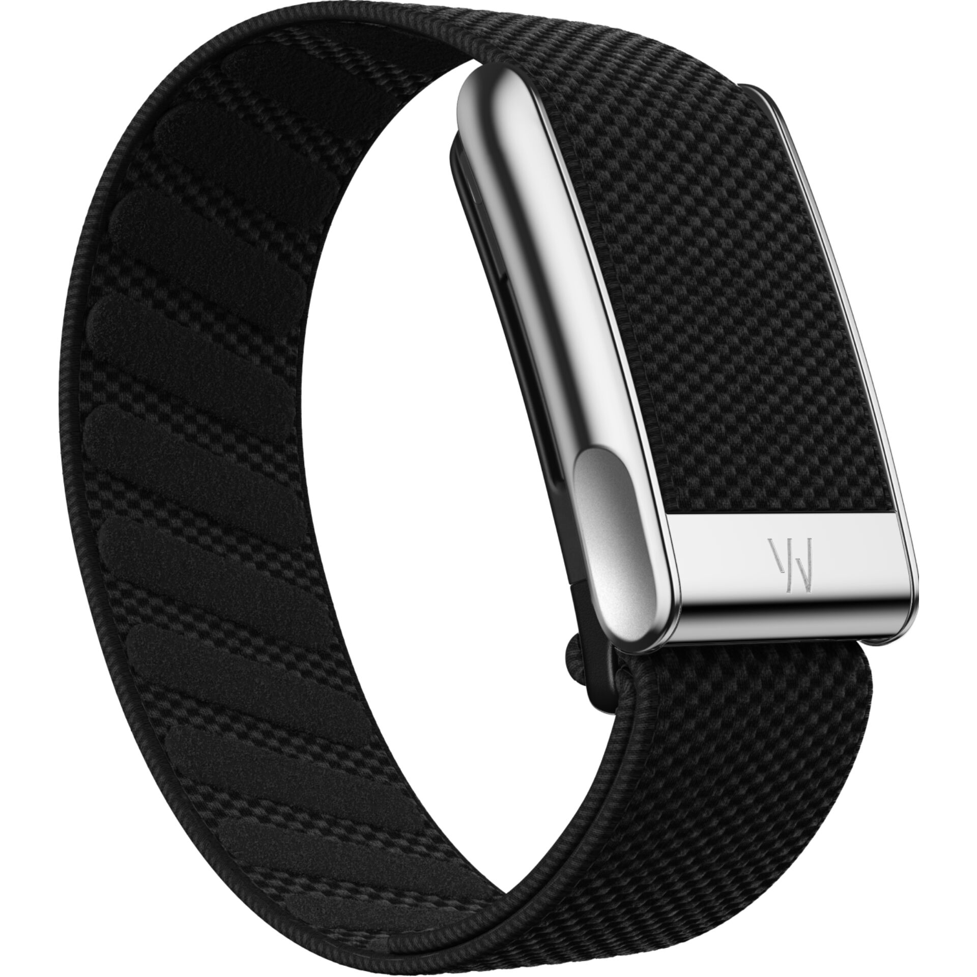 Armband, Leder, Schwarz, Klickverschluss, Fitness-Tracker-Band