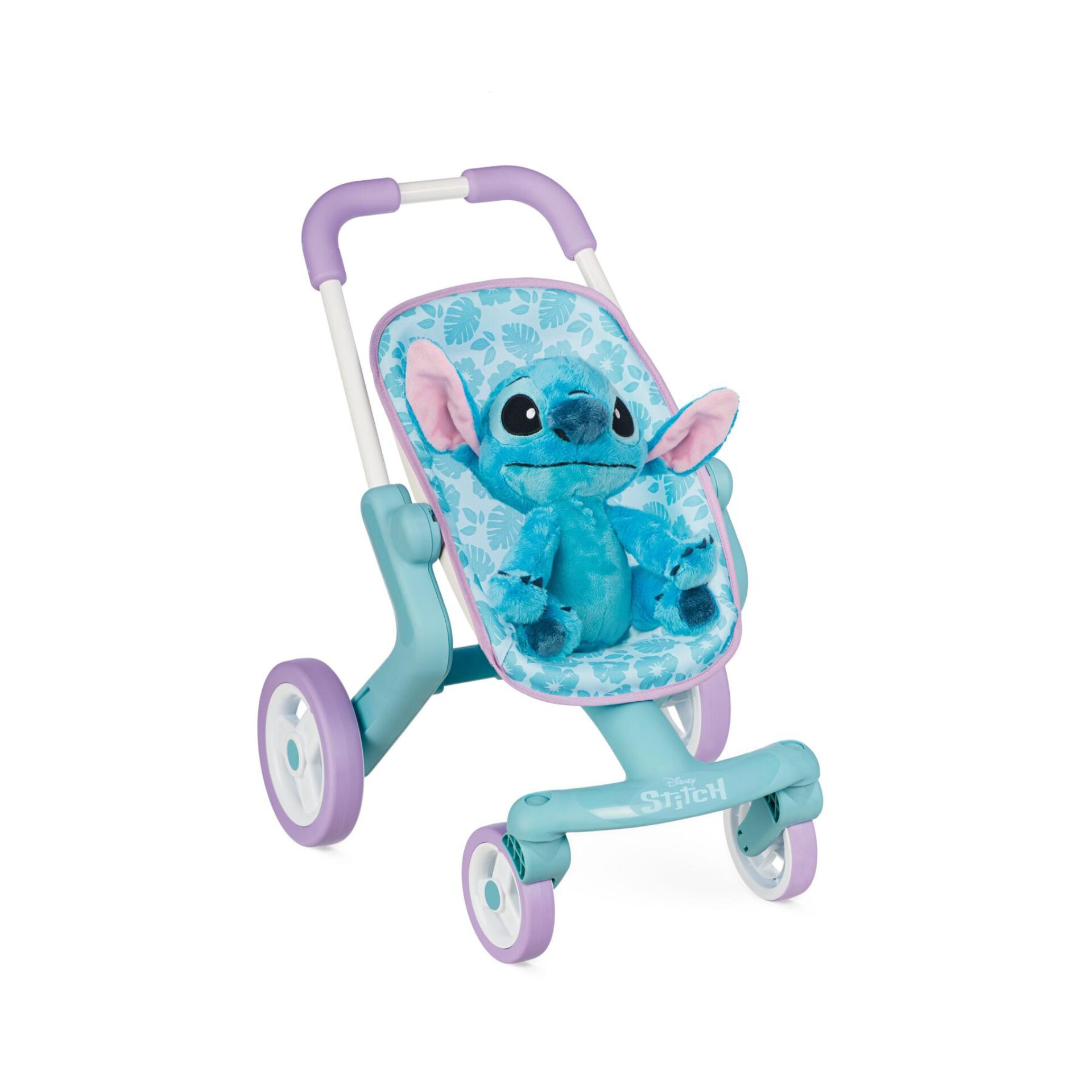 Kinderwagen, Stitch, Plüschtier, Blau, Lila