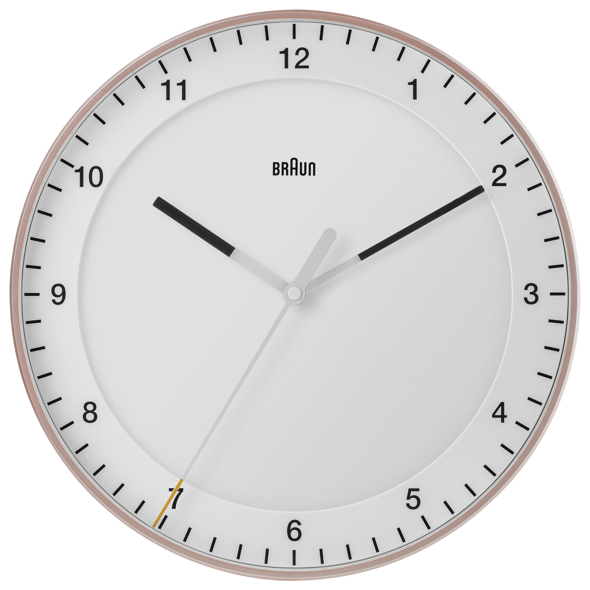 Wanduhr, Braun Uhr, Runde Uhr, Zeitmesser, Minimalist