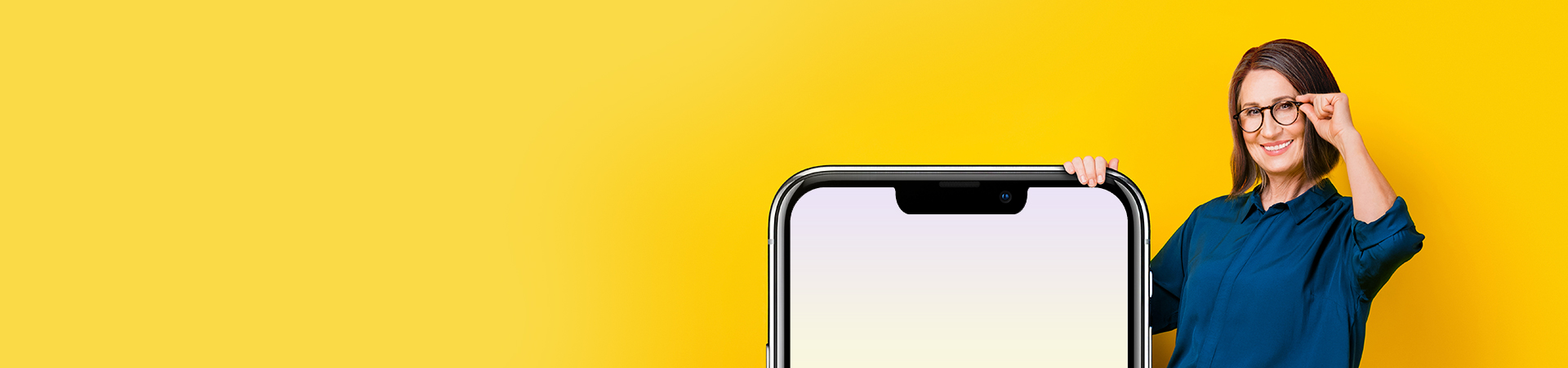 smartphone, notch, randloser bildschirm, display, person