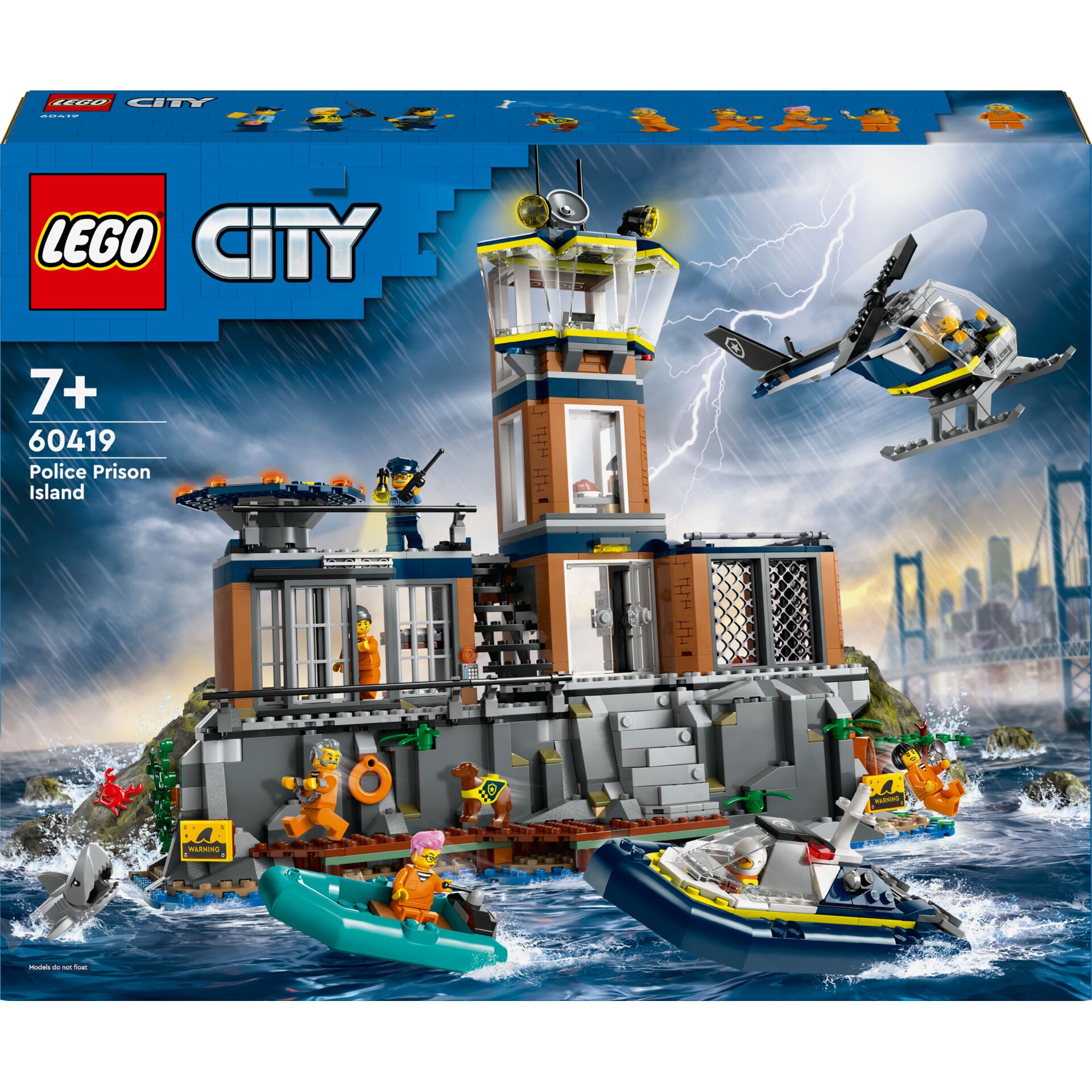 Polizeiinsel, Lego City, Polizei Insel, Gefängnis Insel, Boot