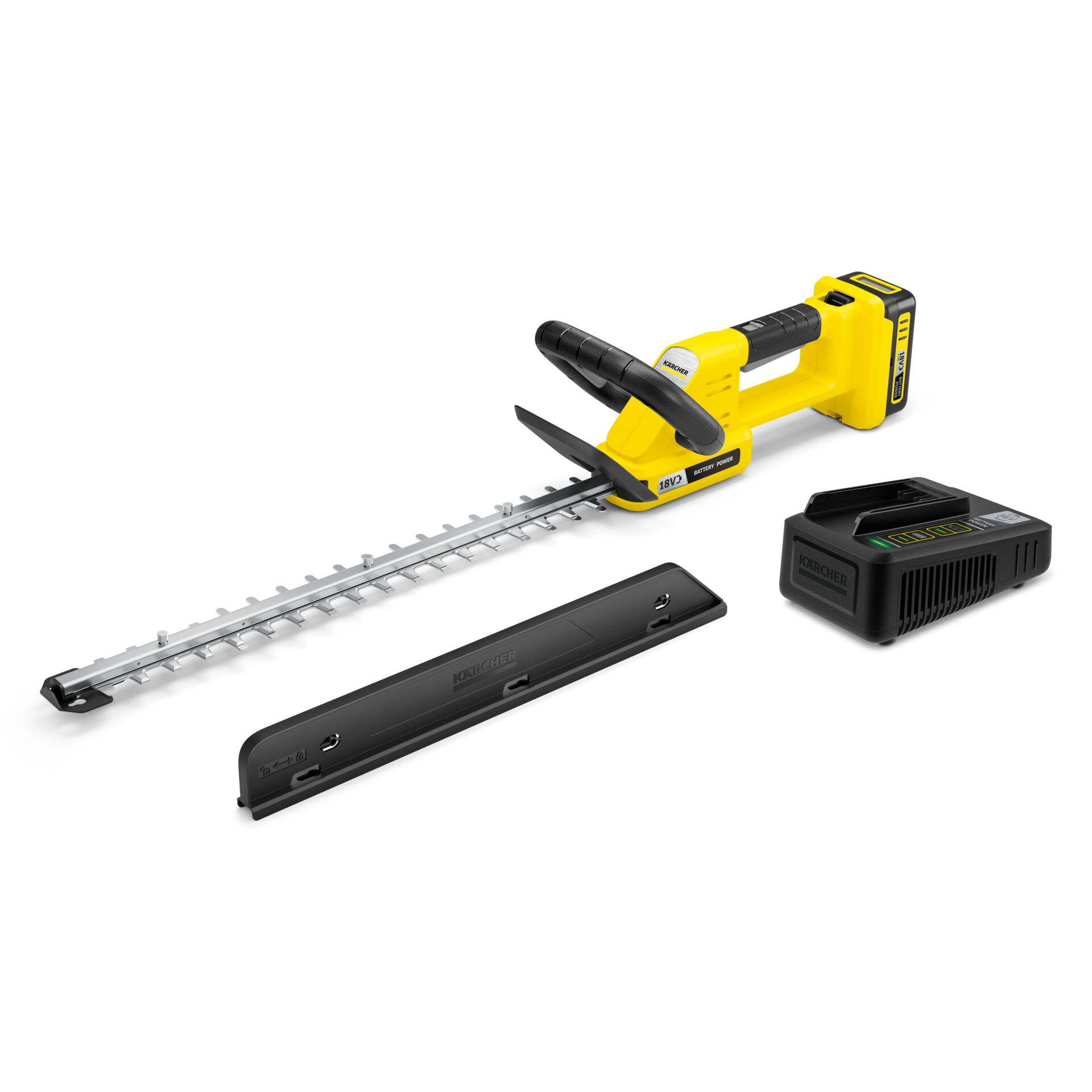 Gartenwerkzeug, Akku-Heckenschere, Kabellose Heckenschere, Teleskopschneide, Batterie-Ladegerät