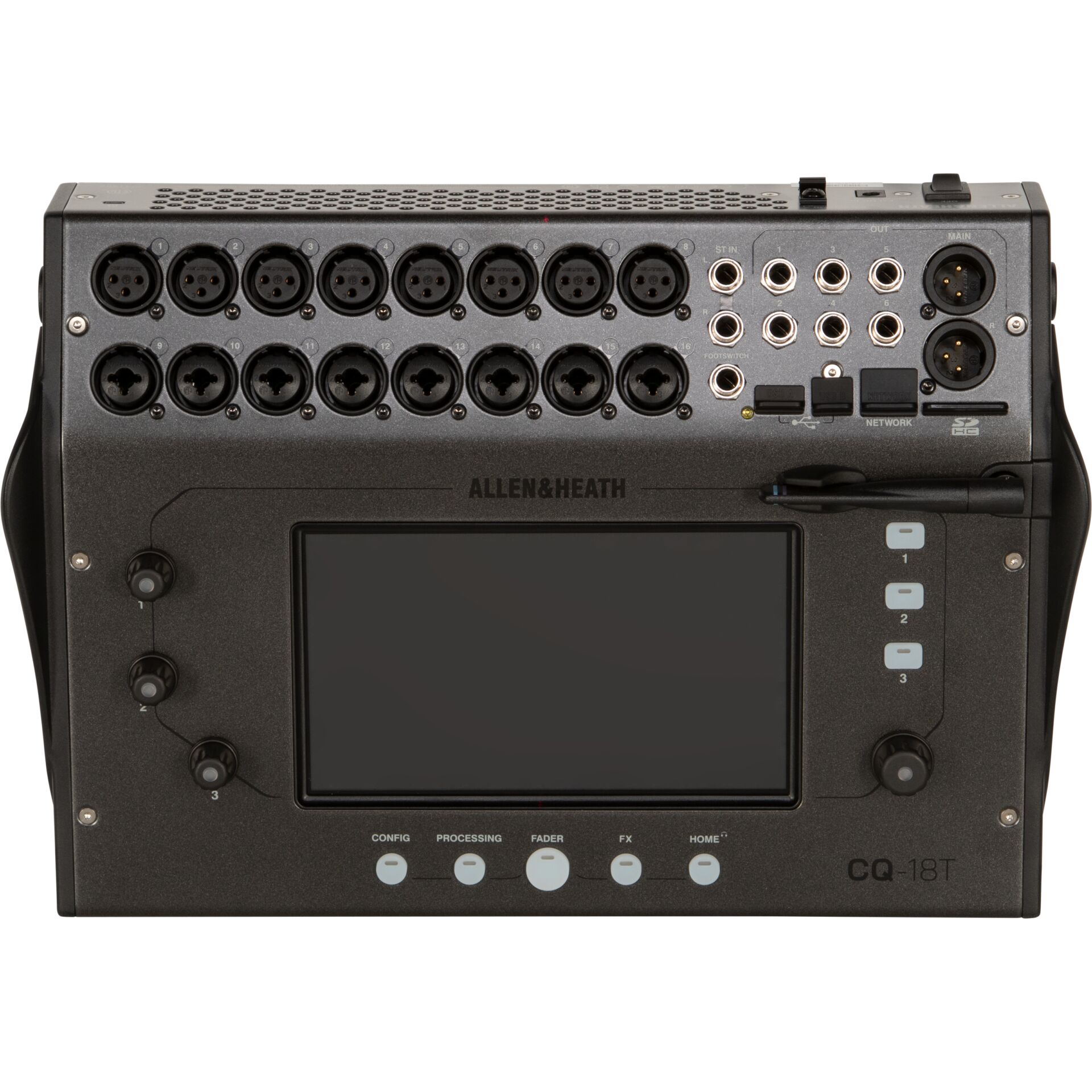 audio, ausrüstung, rack-mount, touchscreen, steuereinheit