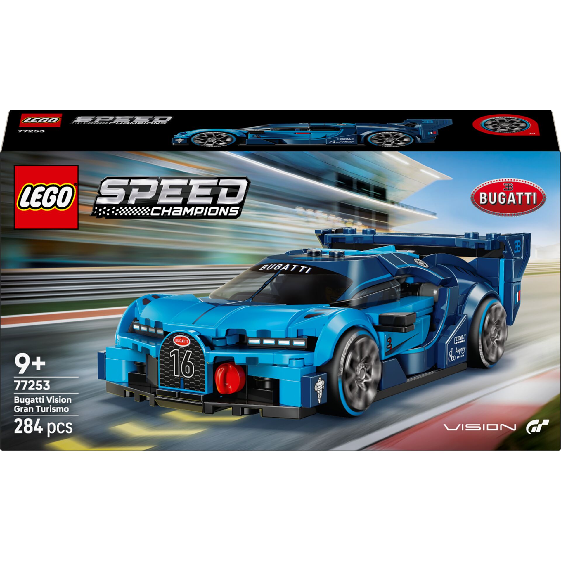 Lego, Speed Champions, Bugatti, Rennwagen, Modellbausatz