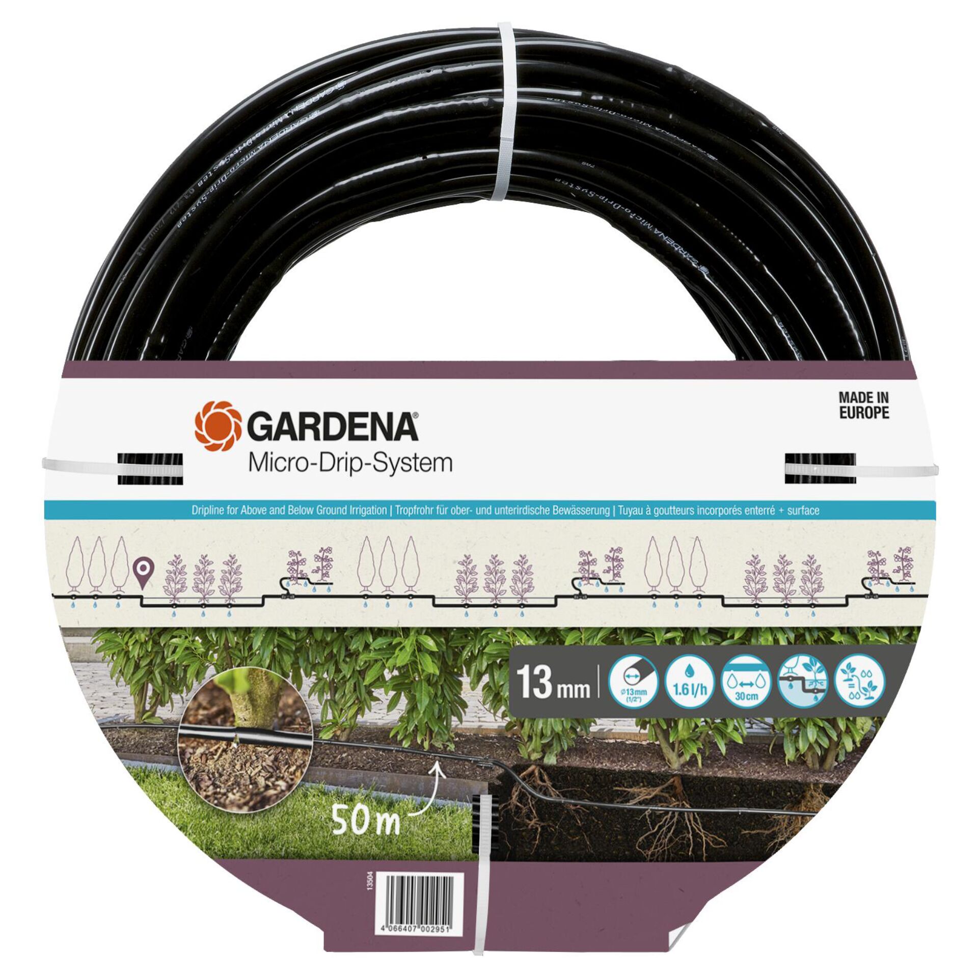 Gardena Micro-Drip-System  Rohr 1,6 l/h, 50m