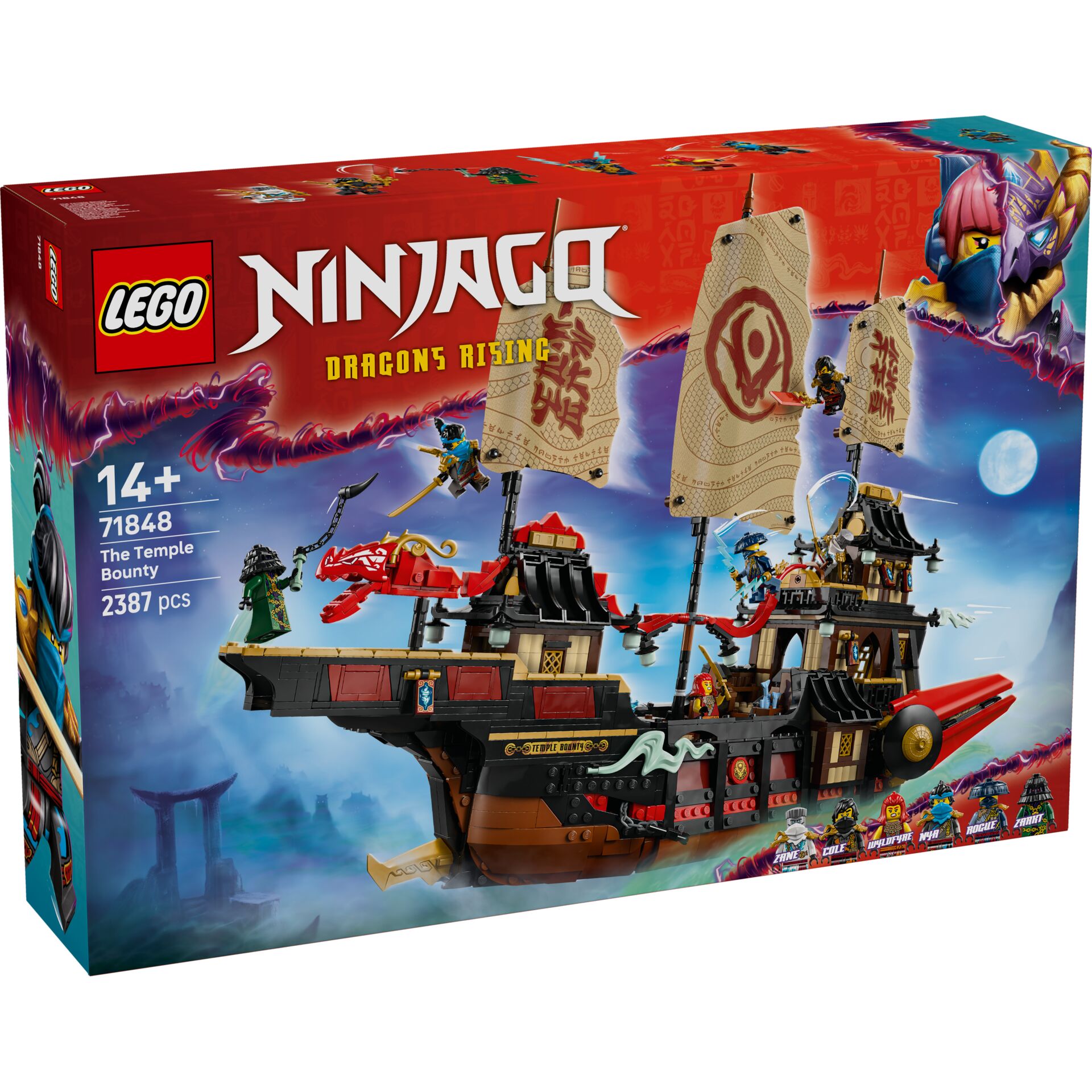Ninja LEGO, Ninjago, Dragons Rising, Pirate ship, Minifigures