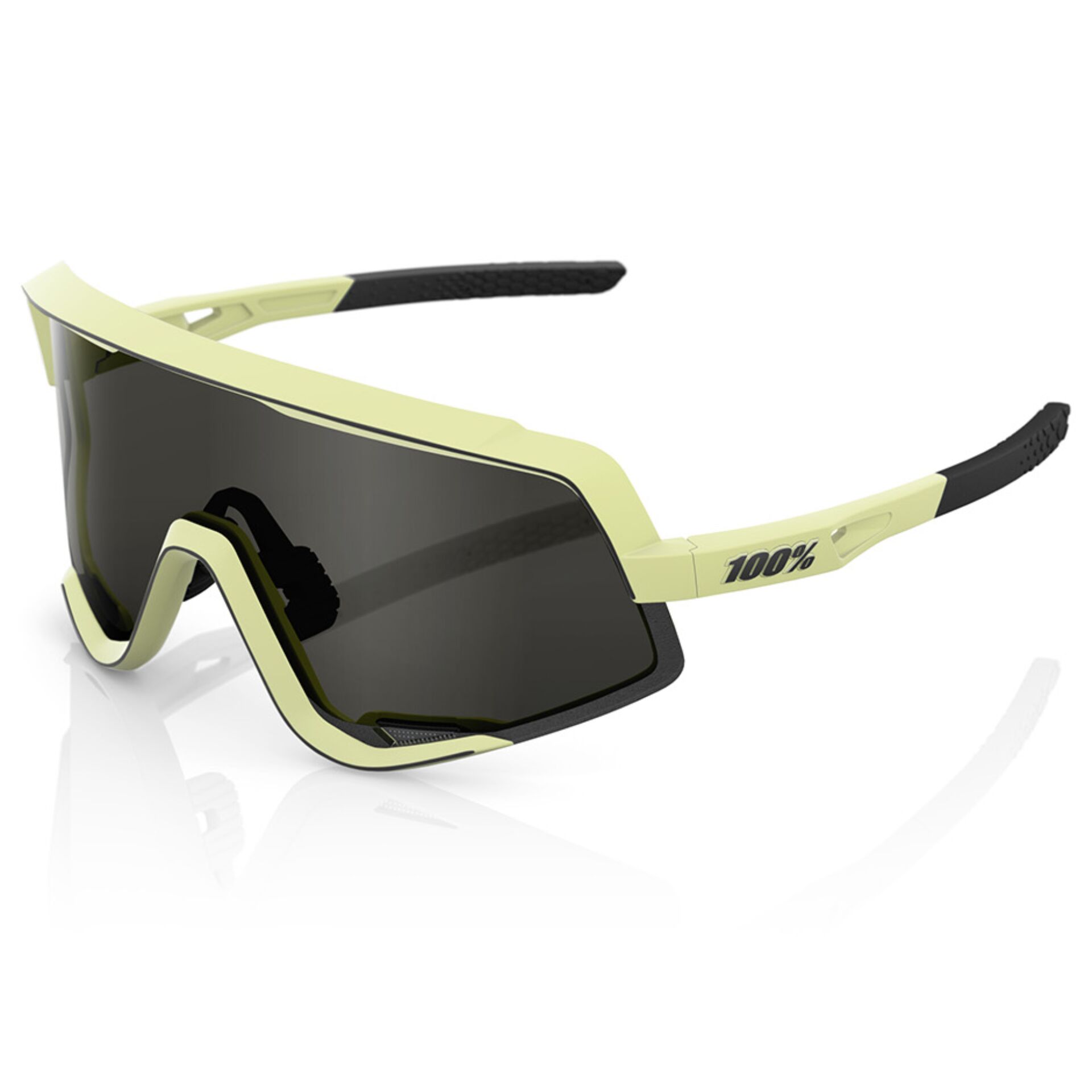 Sportbrille, Goggle, Frontalrahmen, Gelb, Gläser dunkel