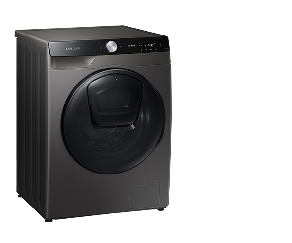 Waschmaschine, Frontlader, Waschmaschine  washing machine, Schwarz, Bodenständige freistehend