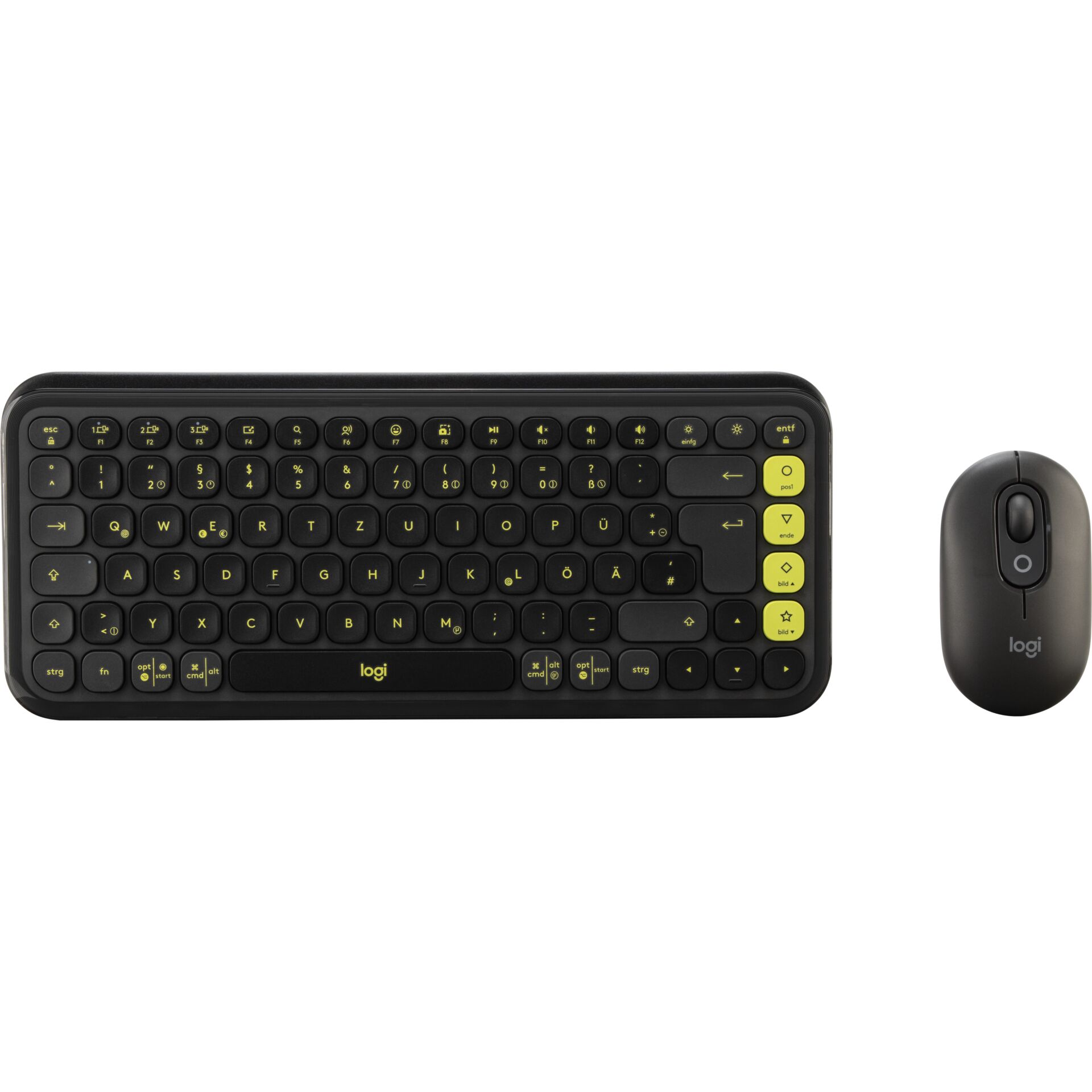 Computer, Computerausrüstung, Computer-Tastatur, Elektronik, Hardware, Computer, Computerausrüstung, Computer-Tastatur, Elektronik, Hardware, Tastatur, Kabellose Tastatur, QWERTZ, Schwarz, Optische Maus