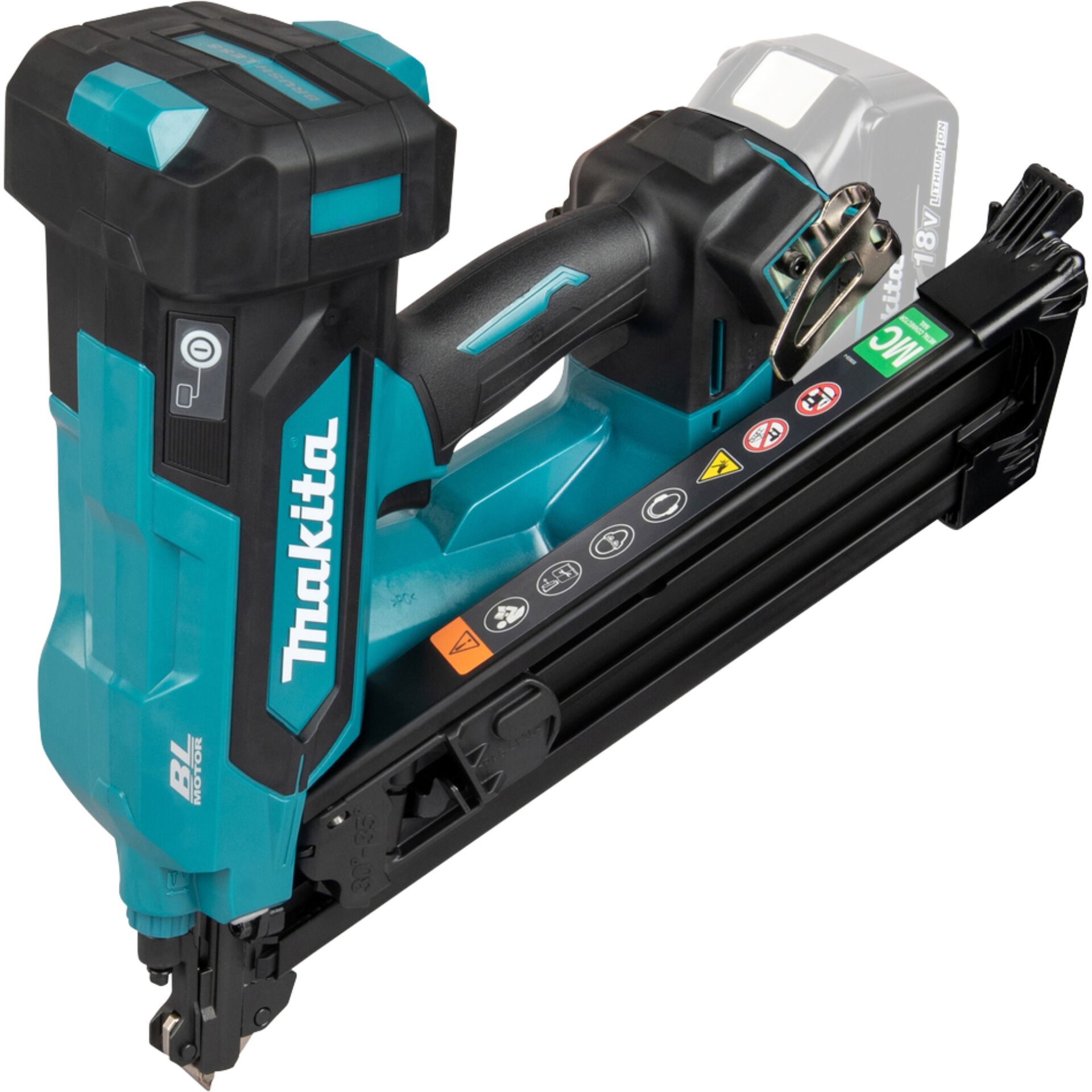 Akku-Nagelstapler, Nagler, Batterie, Wolfrad, Teal/Schwarz