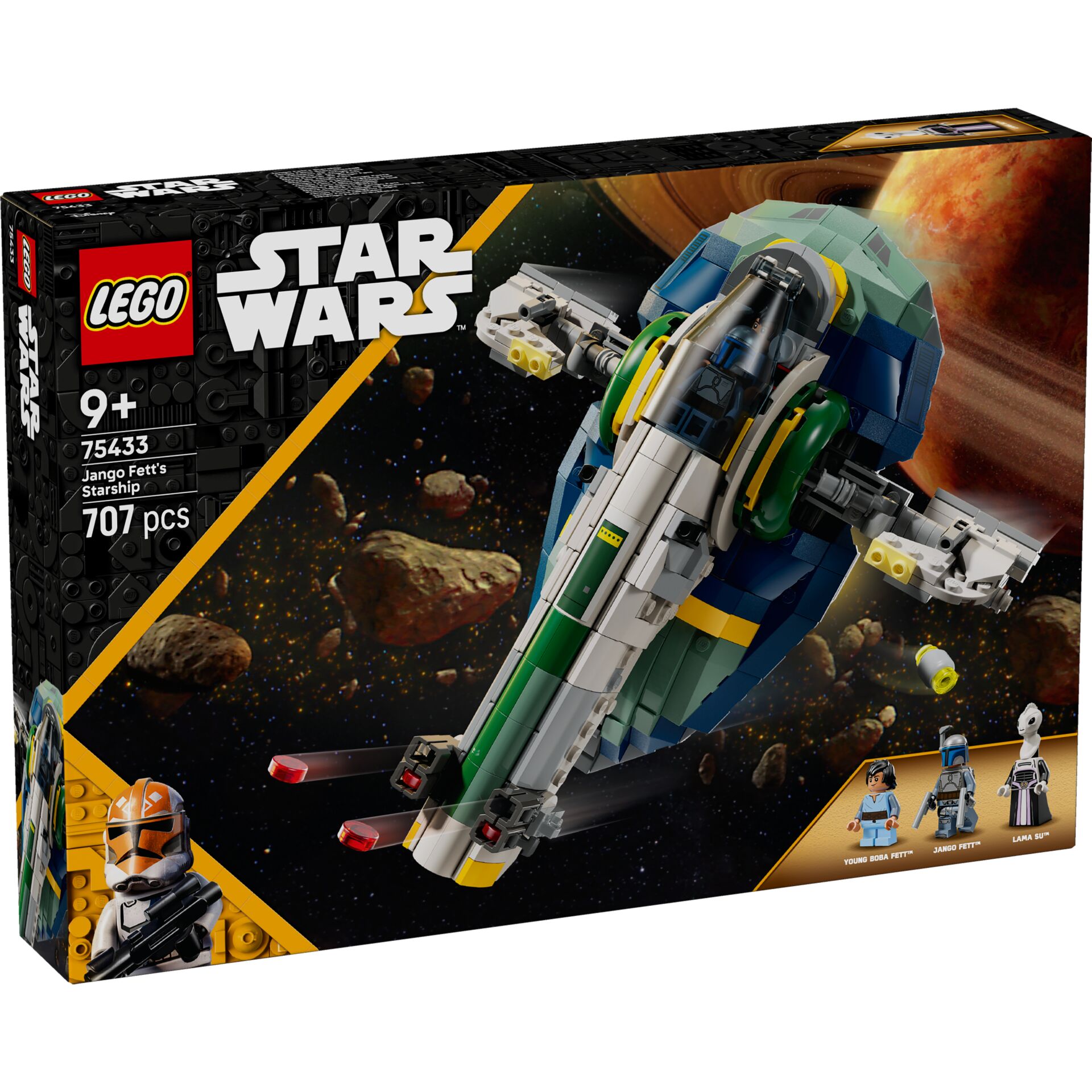 Star Wars, Raumschiff, Lego-Set, Jango Fett, 707 Teile