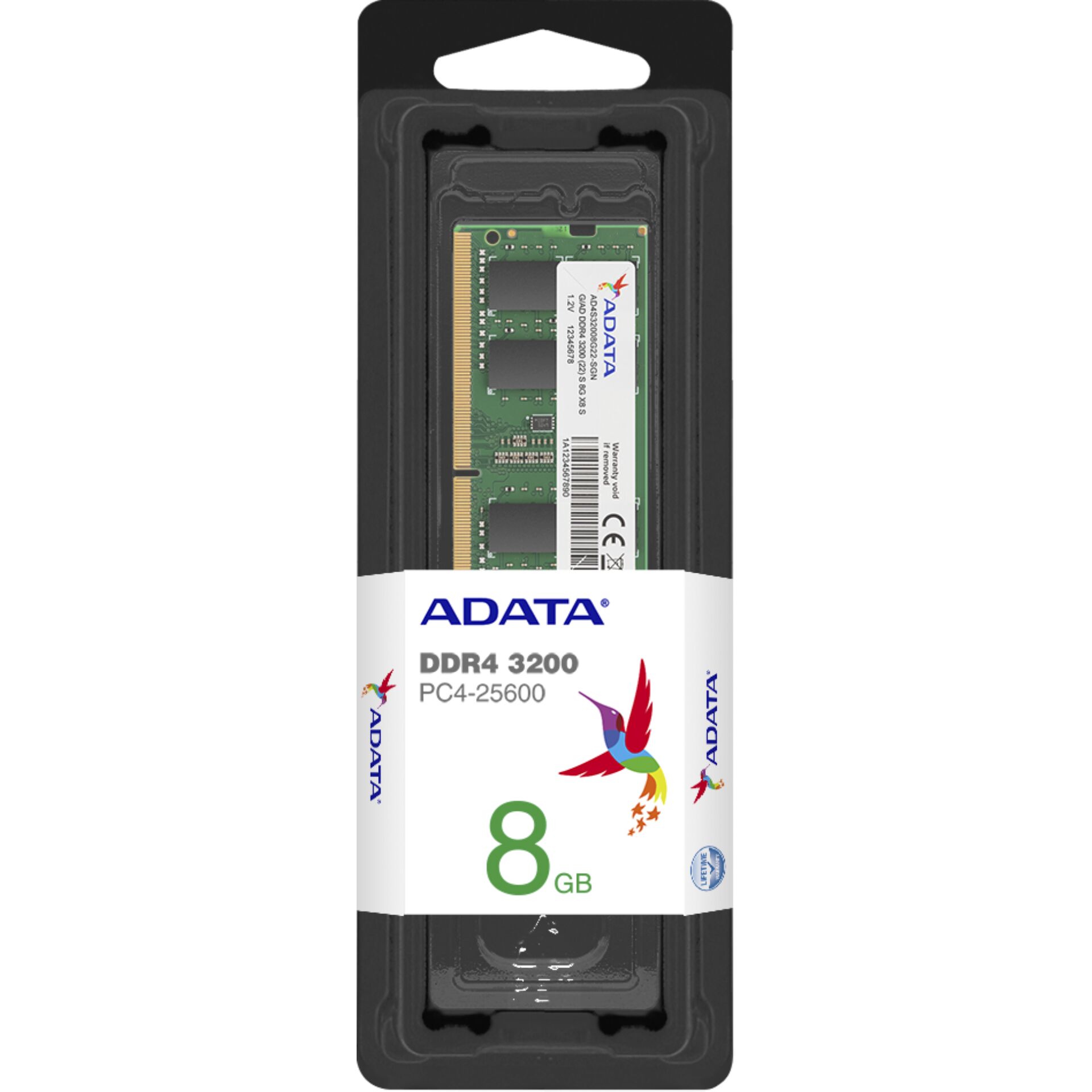 RAM, DDR4, 8GB, PC4-25600, ADATA