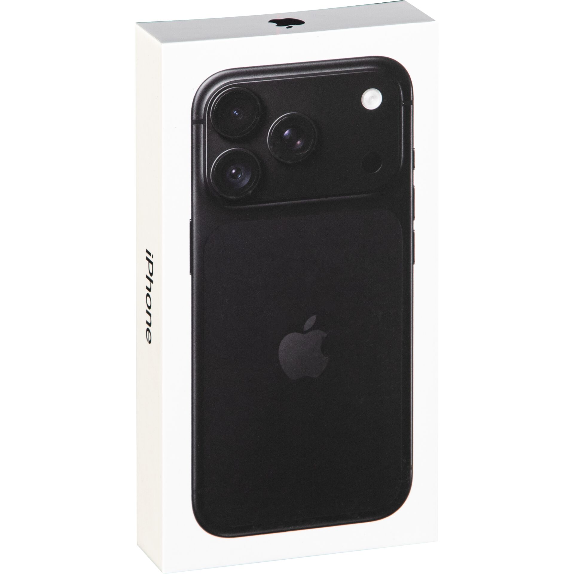 smartphone, iPhone, schwarz, Triple-Kamera, Verpackung
