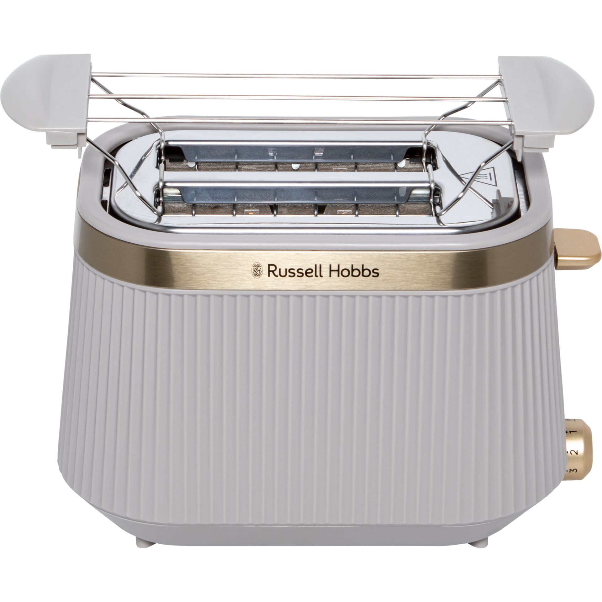 Toaster, kompakt, Knopf, Metall, Gitterrost