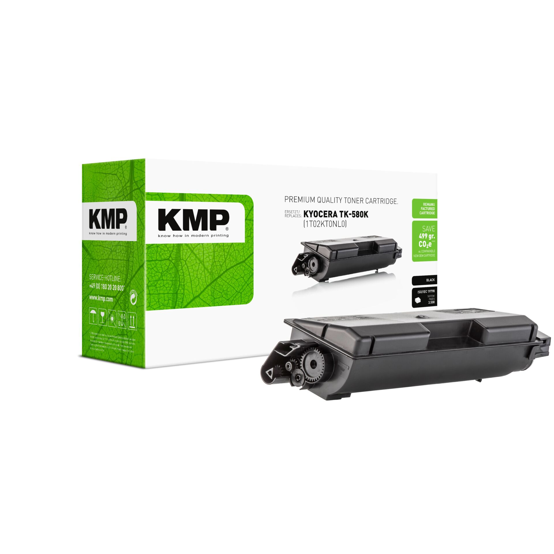 Adapter, Elektronik, Maschine, Rad, Werbung, Tonerpatrone, Druckerzubehör, Schwarze Toner, Kyocera TK-580K, KMP Box