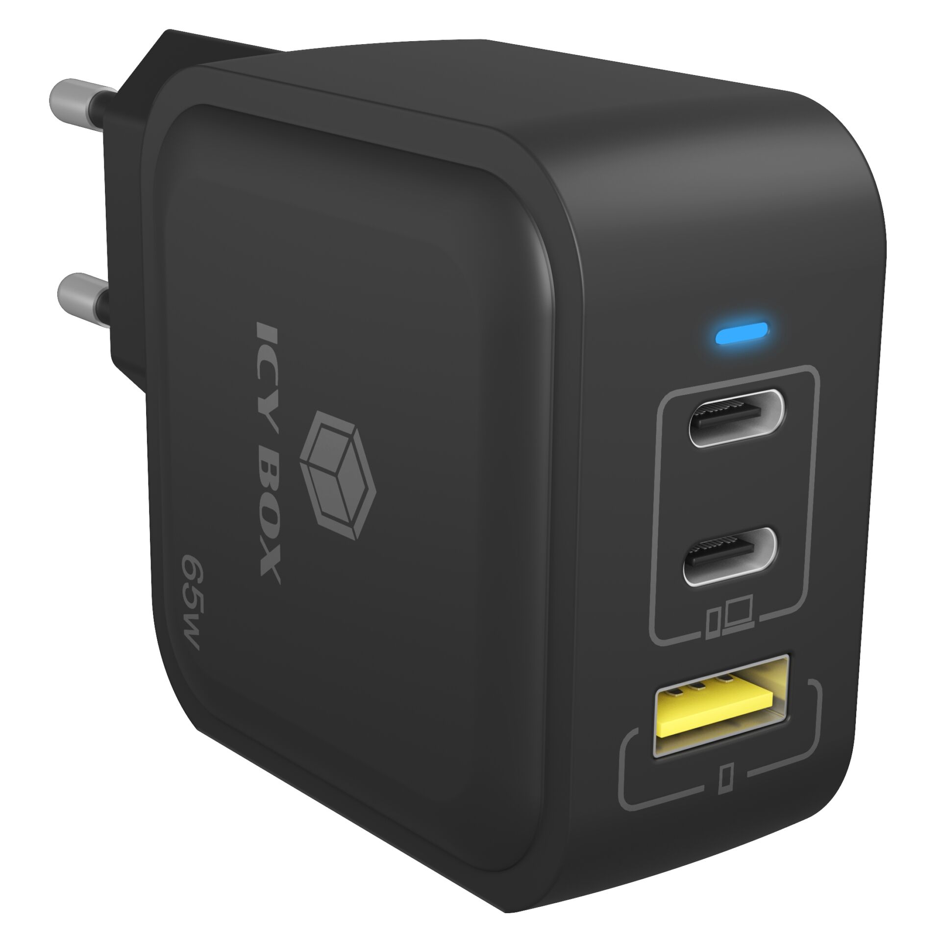 USB-C, USB-A, USB-C Netzadapter, 65W, Wandladegerät