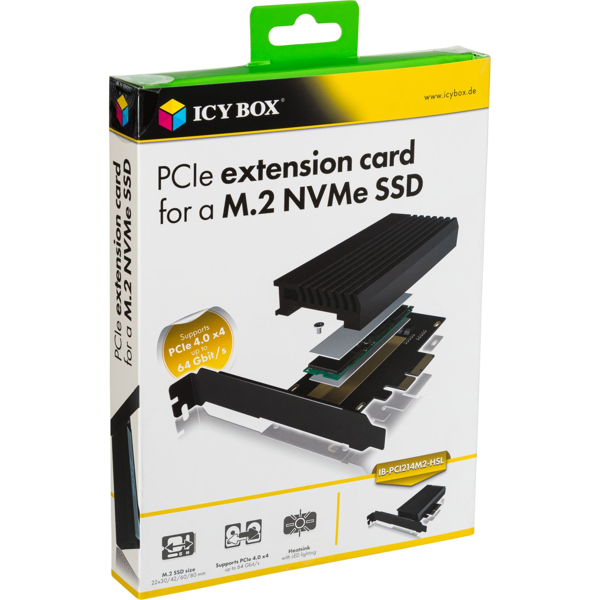 PCIe Erweiterung, M.2 NVMe SSD, SSD Kühlkörper, externe Erweiterung, Kartenrückwand