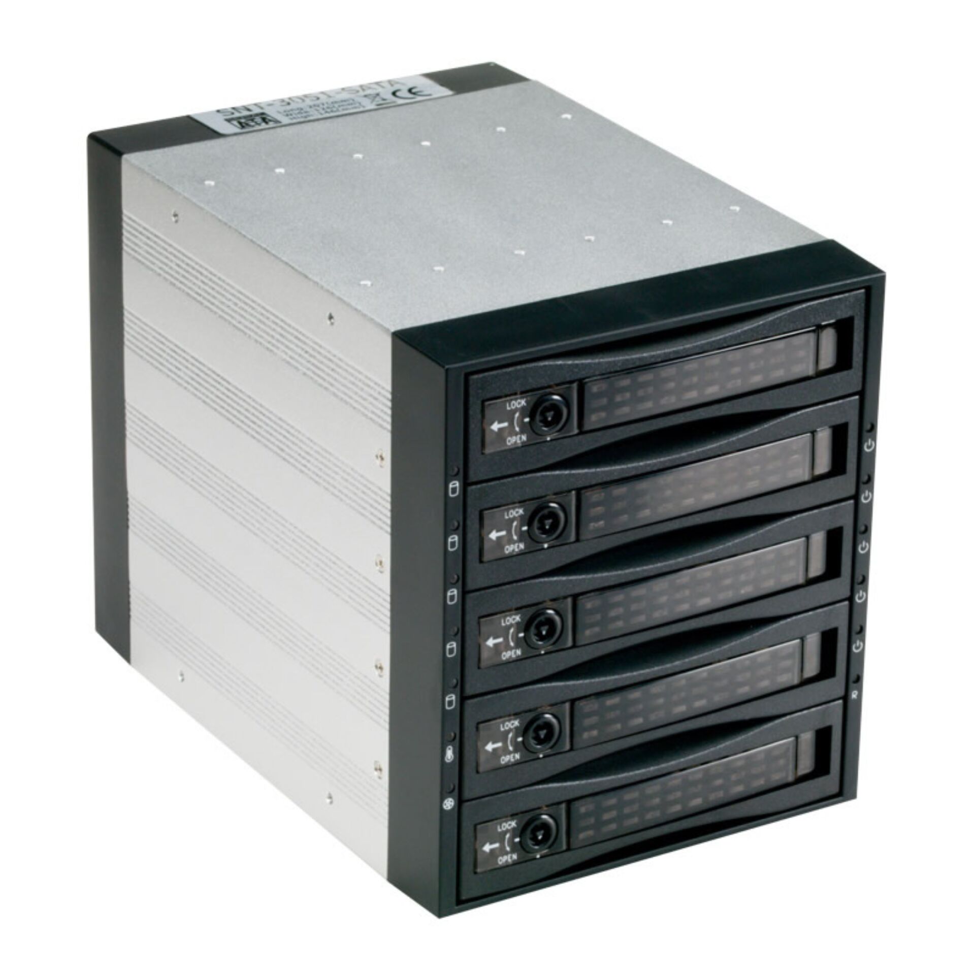 Speichergehäuse, Festplattengehäuse, 5-Bay, RAID, SATA