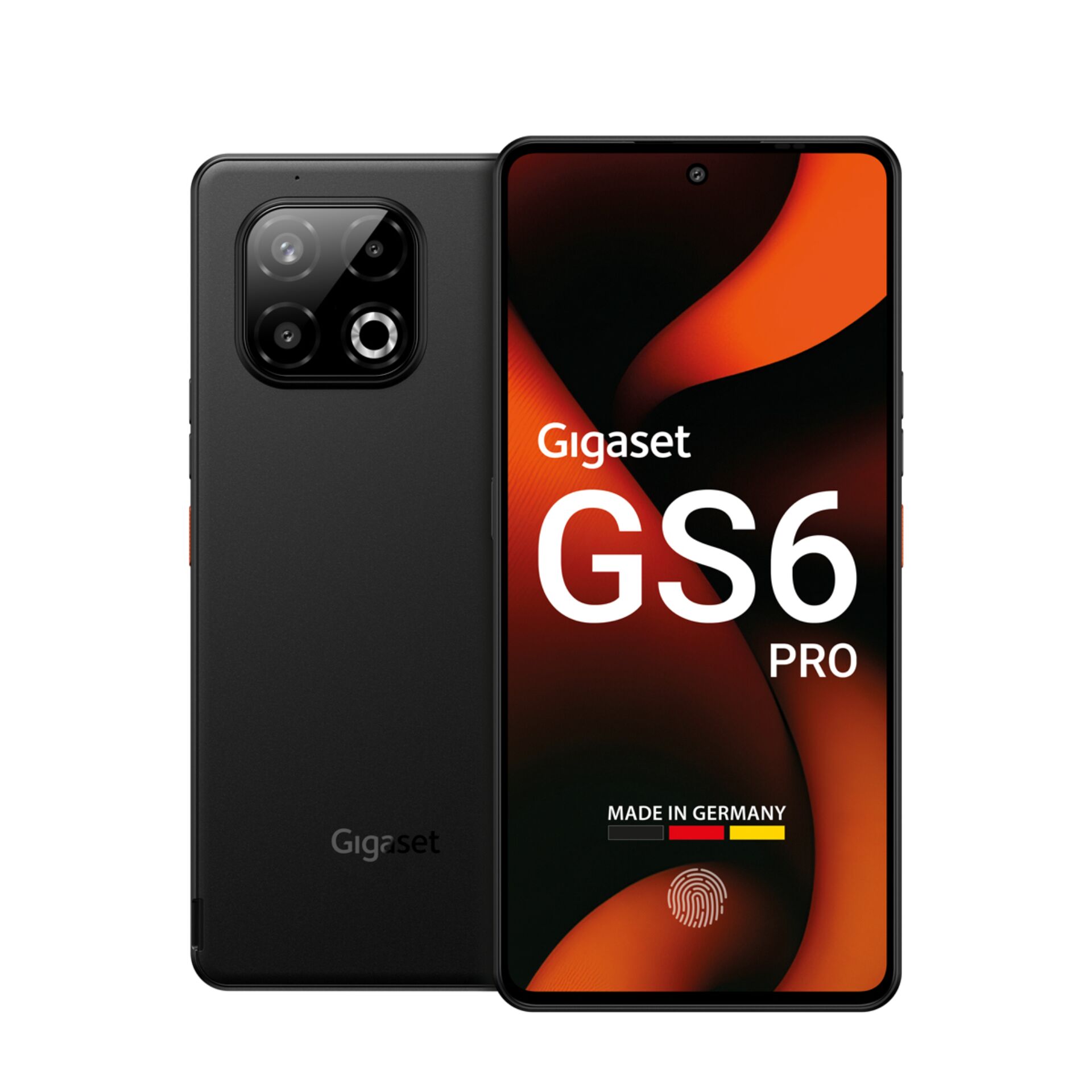 smartphone, Gigaset GS6 Pro, quad camera, black, made in germany