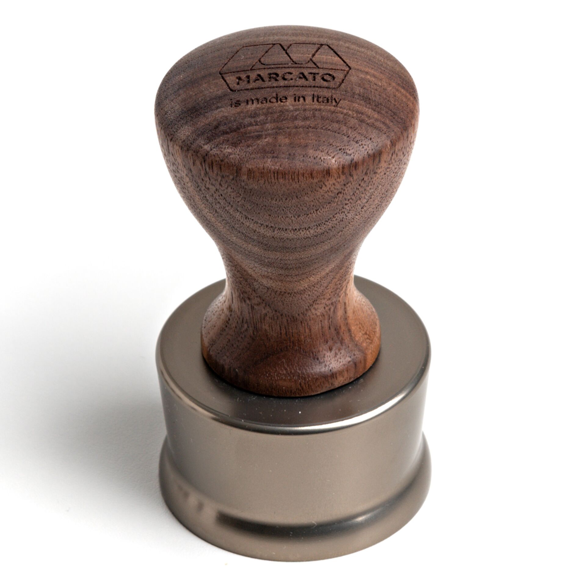 Kaffeemühle, Holzgriff, Braun, Metalltopf, Stempel, Kaffeestempel, Holzstempel, Stempel mit Holzgriff, Röststempel, Keksstempel