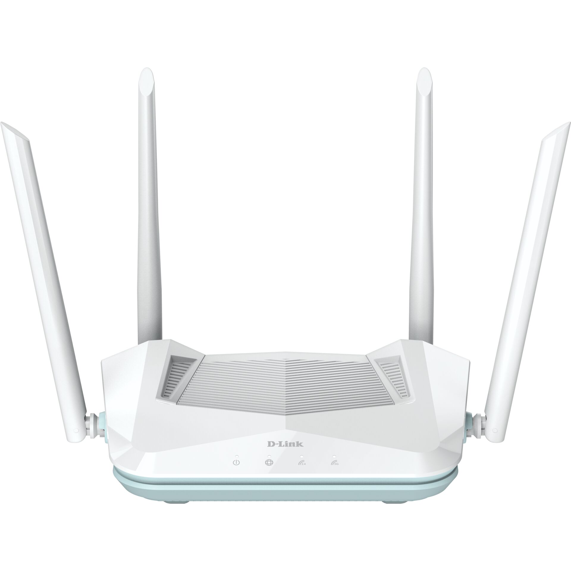 WLAN-Router, Vier Antennen, Einstellbarer Router, Mesh-Router, White/Silber
