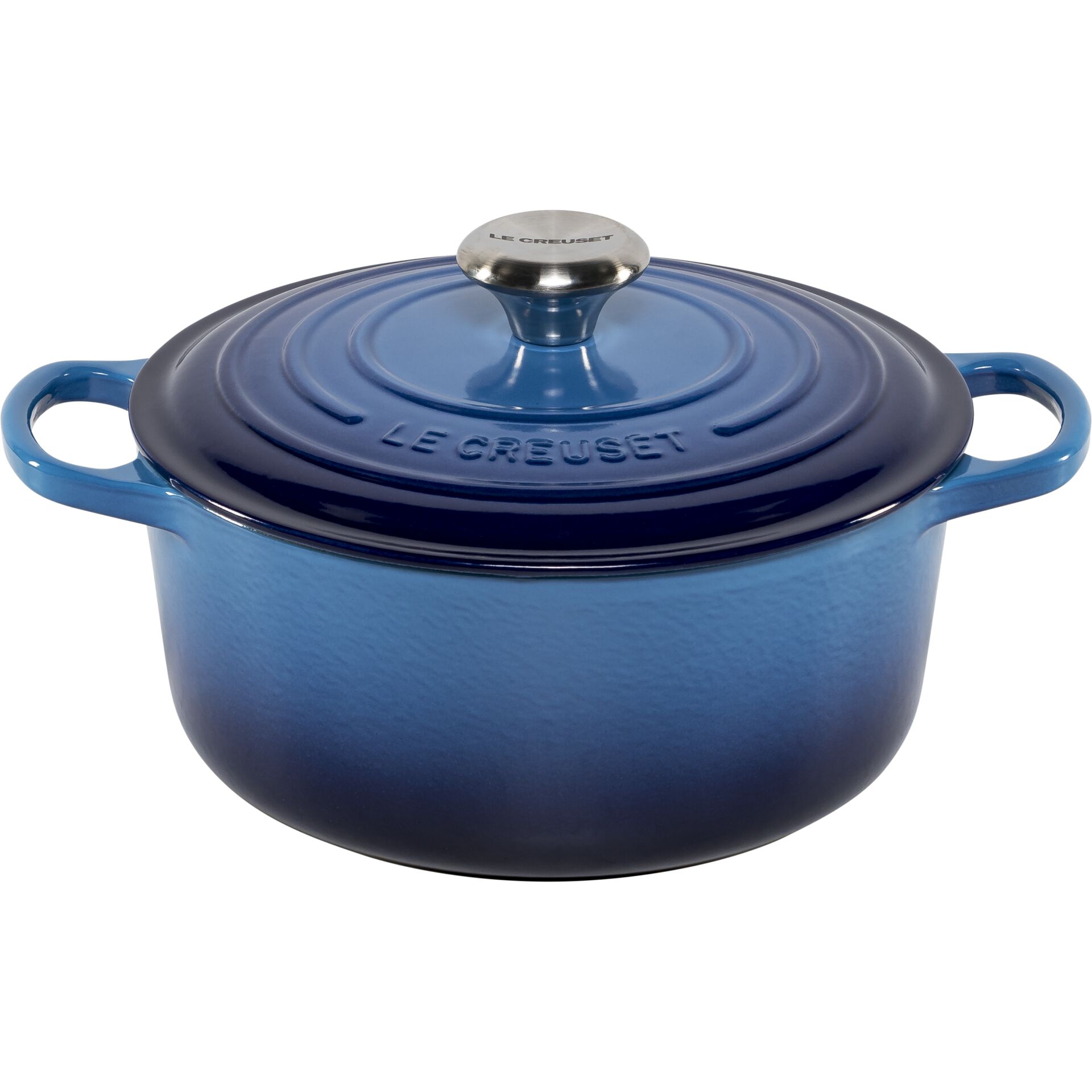 kochtopf, Gusseisen, Induktion, blau, Stövchen