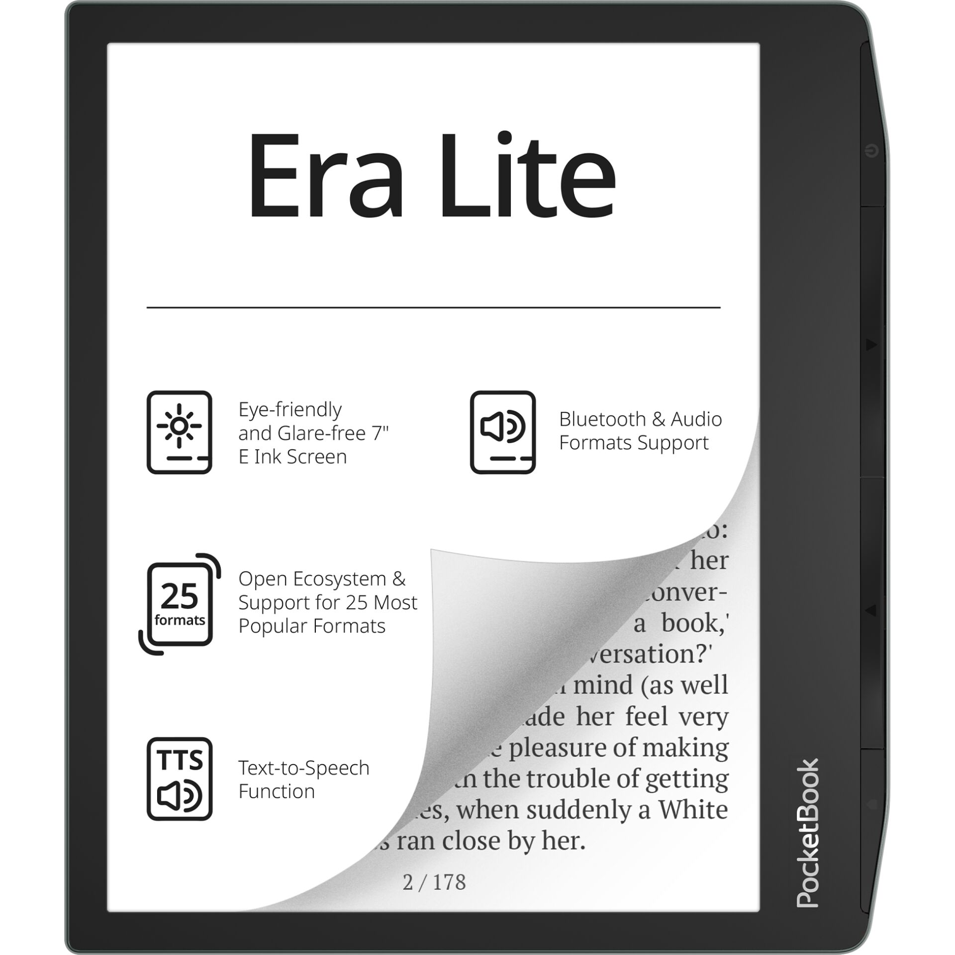 e-Reader, E-Book-Leser, 7-Zoll, E-Ink, TTS, e-Reader, E-Book, Tablet, 7-Zoll, LCD-Bildschirm