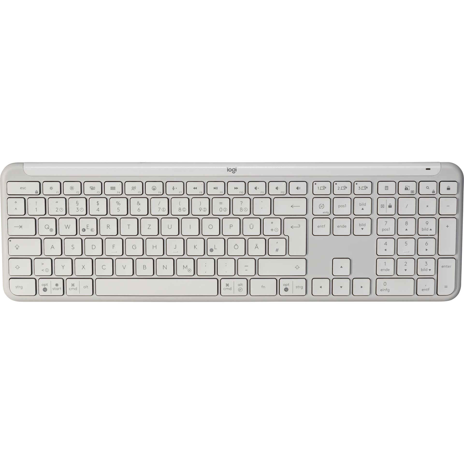 Tastatur, Handytastatur, QWERTZ, Silber, USB-Tastatur