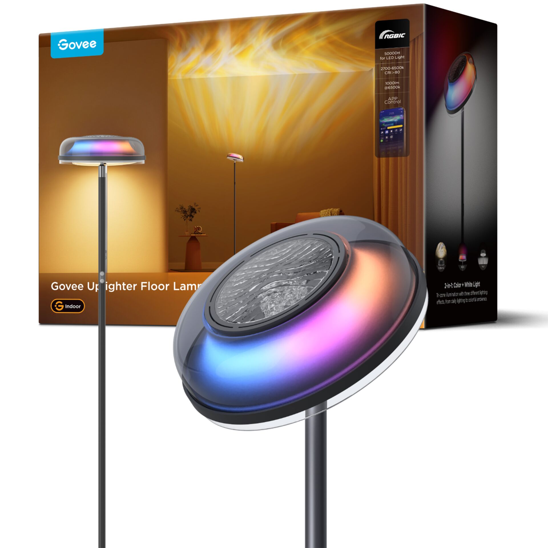 LED-Licht, Stehlampe, RGB-Lampe, Bodenkugel, Indoor