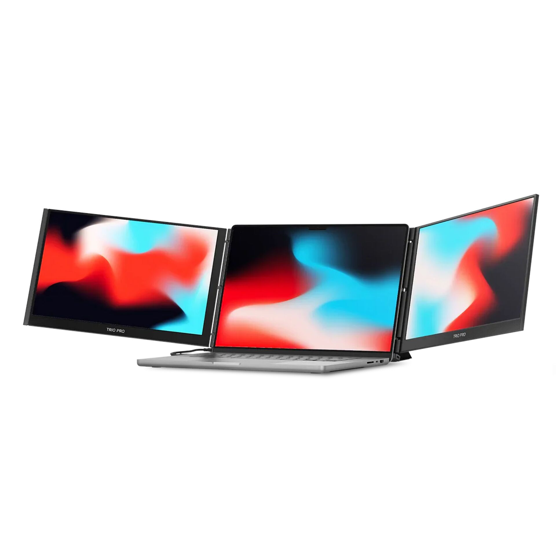 Laptop, Gaming laptop, Triple monitor, Portable setup, Multimonitor