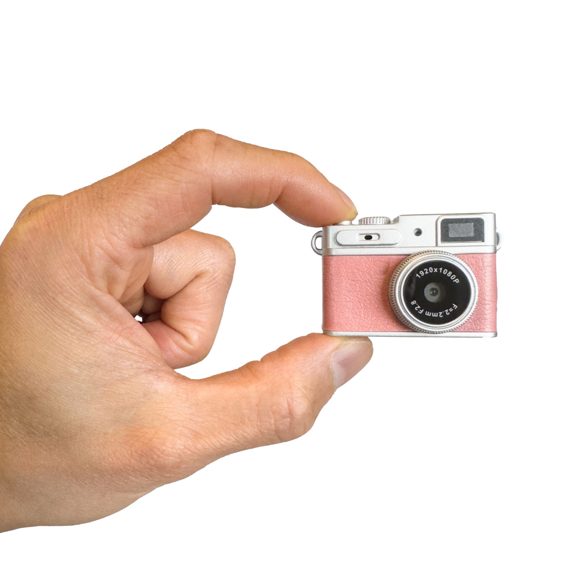 Mini-Kamera, Kompaktkamera, Pink, Objektiv, Händelbar